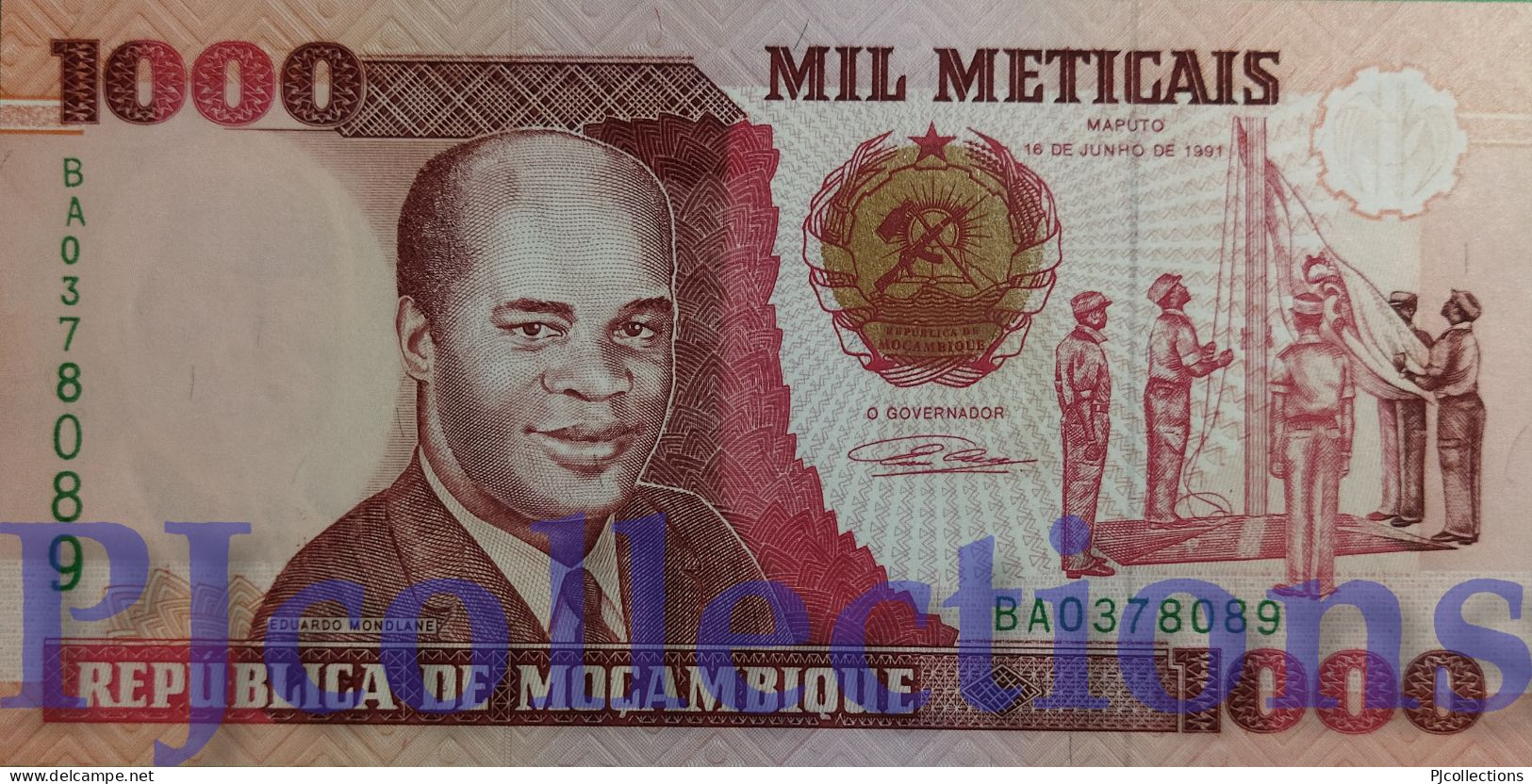 MOZAMBIQUE 1000 METICAIS 1991 PICK 135 UNC - Mozambique