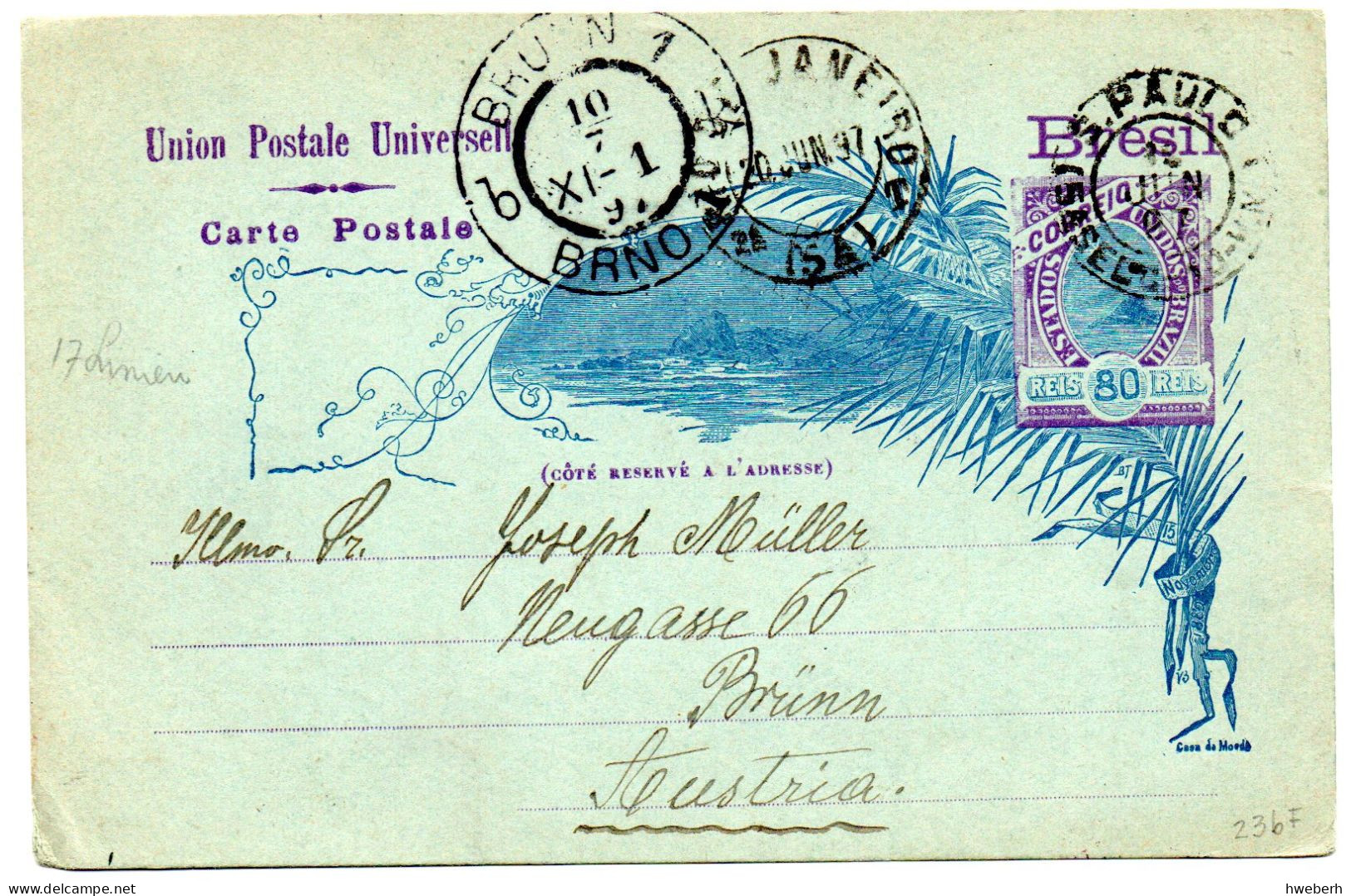 1897/1924 Lot de 15 Entiers ou Lettres ayant circulé (voir détail)