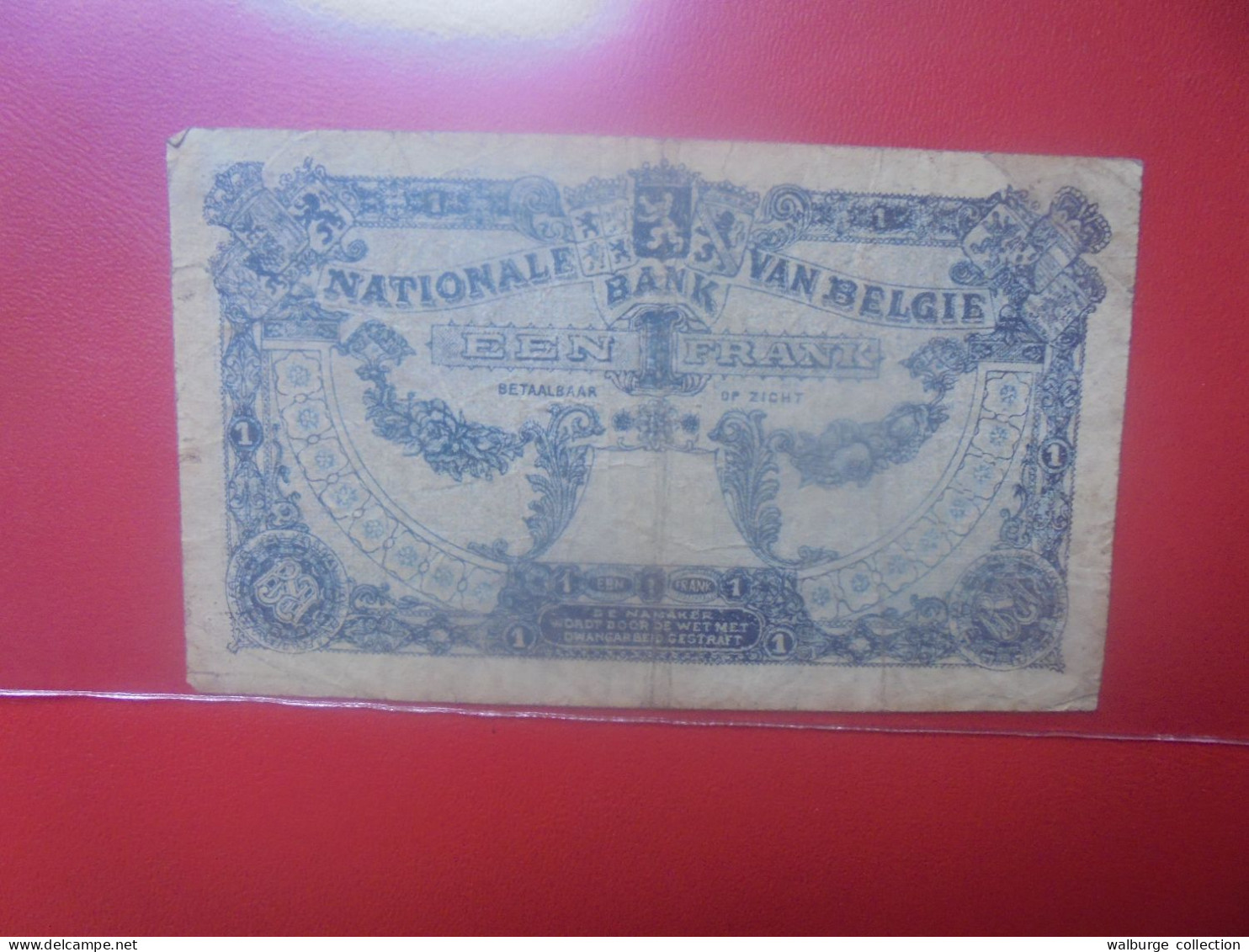 BELGIQUE 1 Franc 25-9-1920 Circuler (B.18) - 1 Franco
