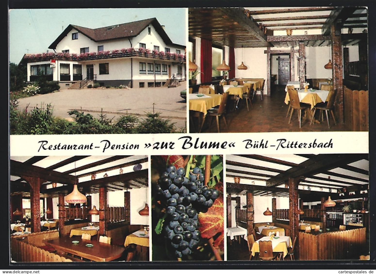 AK Bühl-Rittersbach /Schwarzwald, Restaurant-Pension Zur Blume, Hubstrasse 85  - Bühl