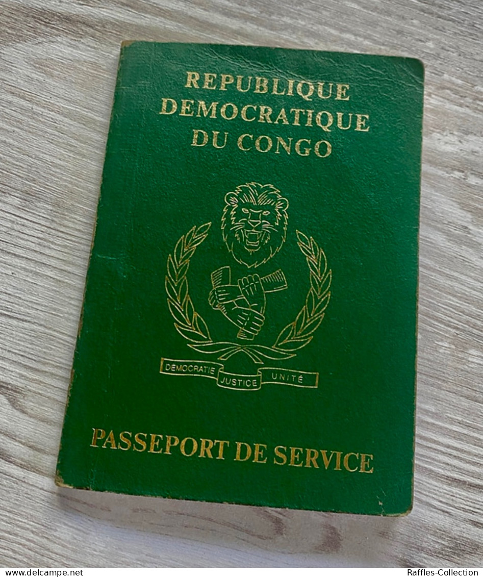 Congo Service Passport Passeport Reisepass Pasaporte Passaporto - Historische Documenten