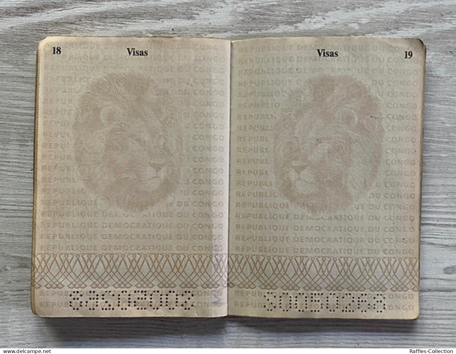 Congo Service passport passeport reisepass pasaporte passaporto