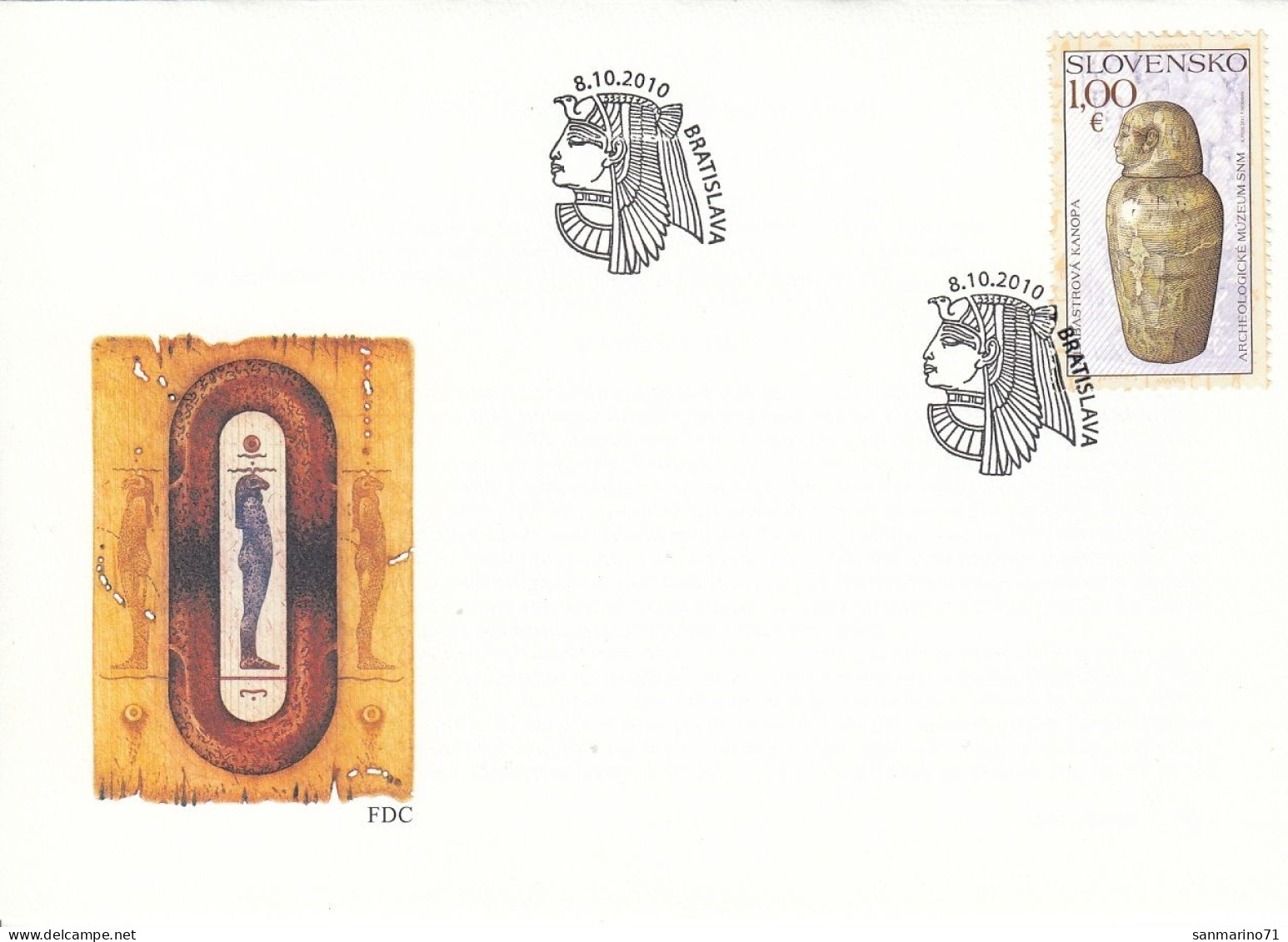 FDC SLOVAKIA 643 - Arqueología