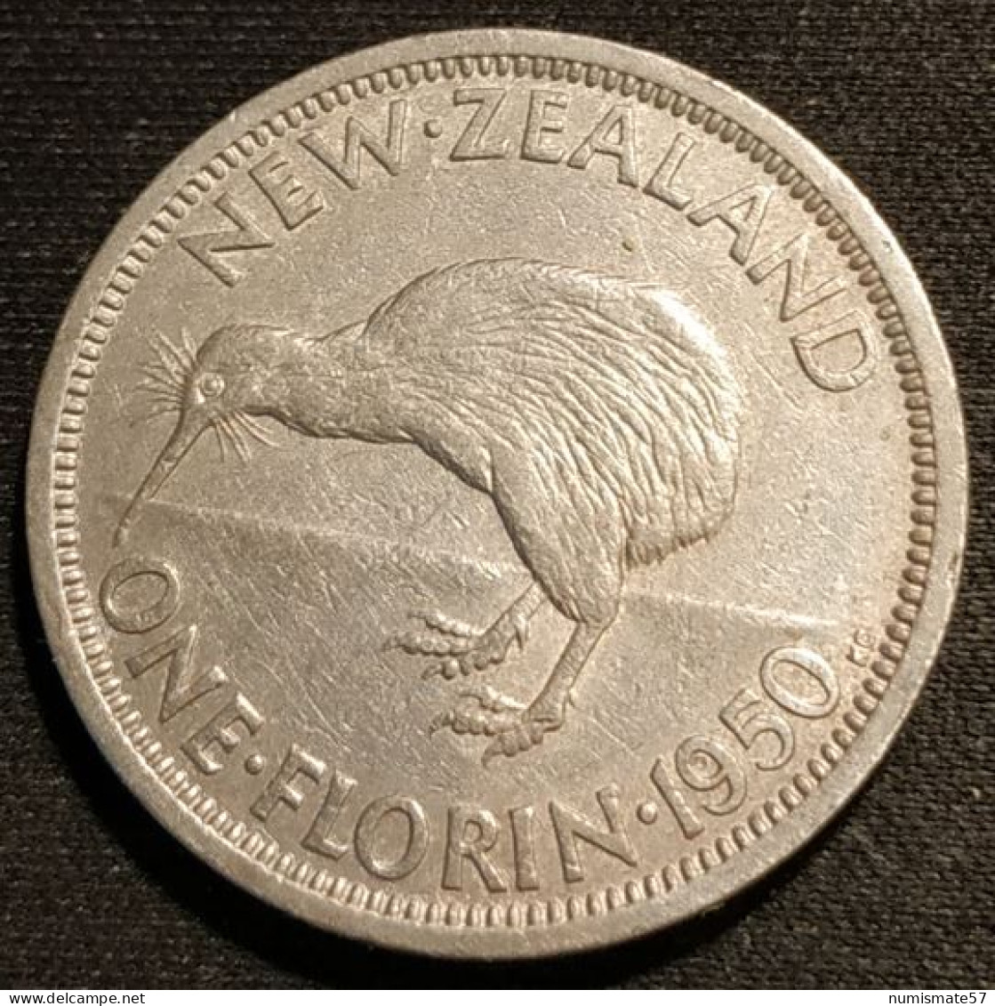 NOUVELLE ZELANDE - NEW ZEALAND - ONE - 1 FLORIN 1950 - George VI - KM 18 - Nouvelle-Zélande