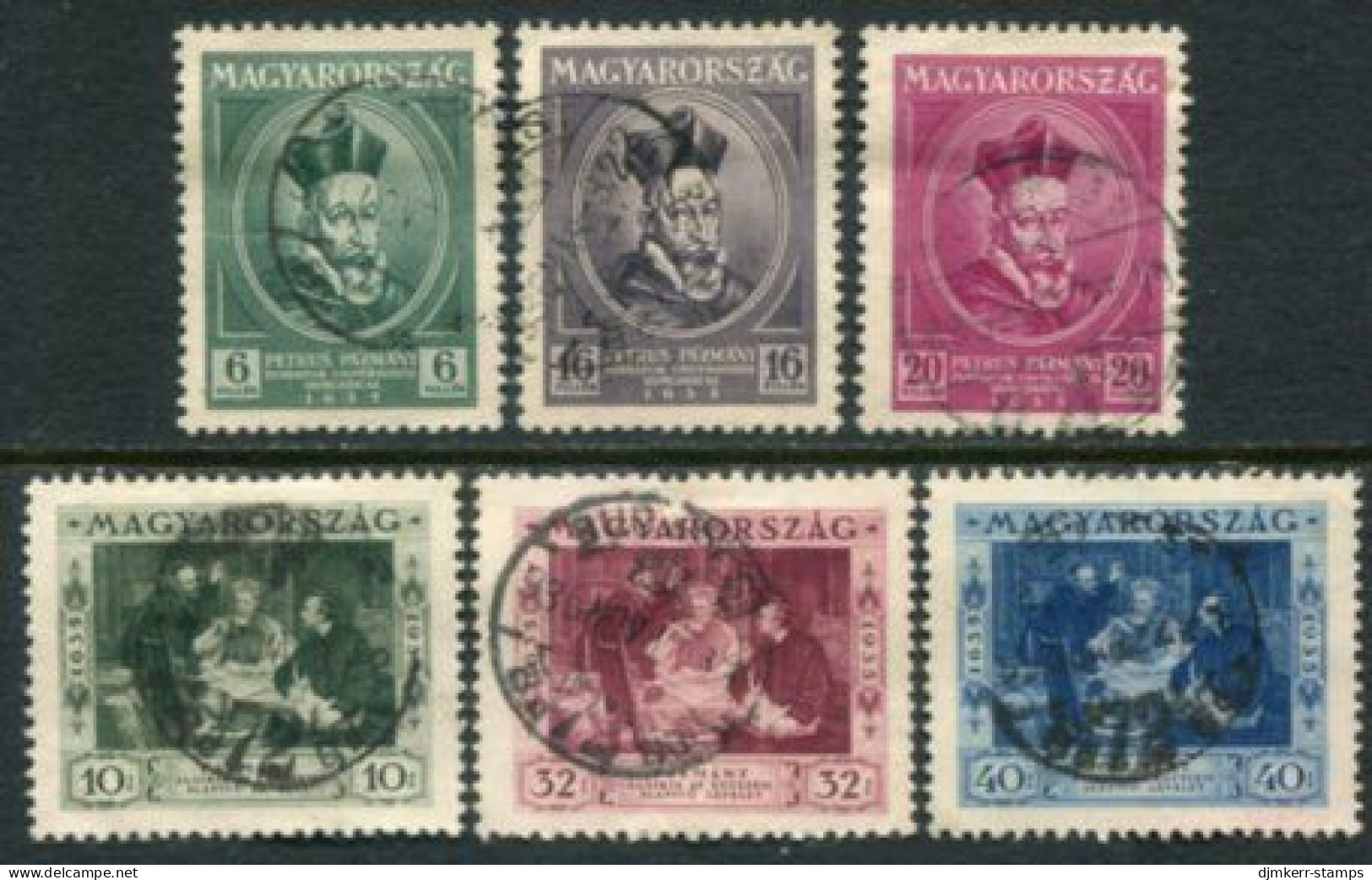 HUNGARY 1935 Budapest University Used.  Michel 522-27 - Used Stamps