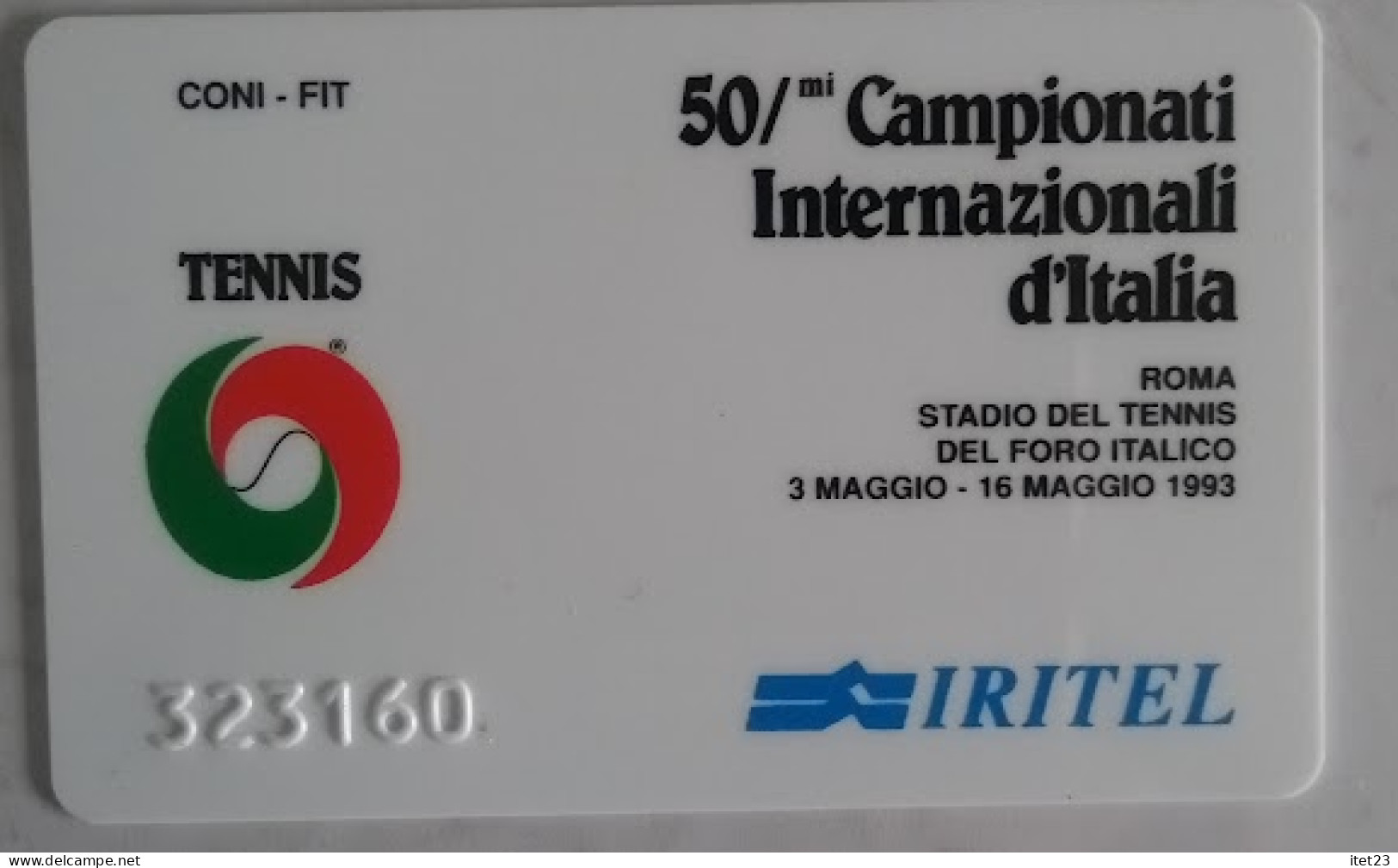 SCHEDA TELEFONICA IRITEL- 50° CAMPIONATI INTERNAZIONALI D'ITALIA C&C 4033A - [4] Collections