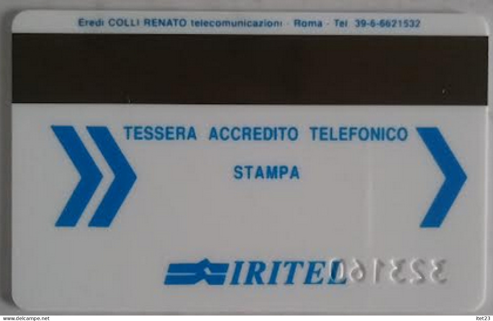 SCHEDA TELEFONICA IRITEL- 50° CAMPIONATI INTERNAZIONALI D'ITALIA C&C 4033A - [4] Sammlungen