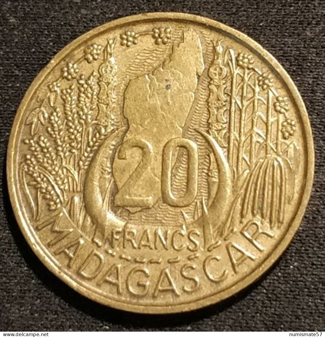 MADAGASCAR - 20 FRANCS 1953 - KM 7 - Madagaskar