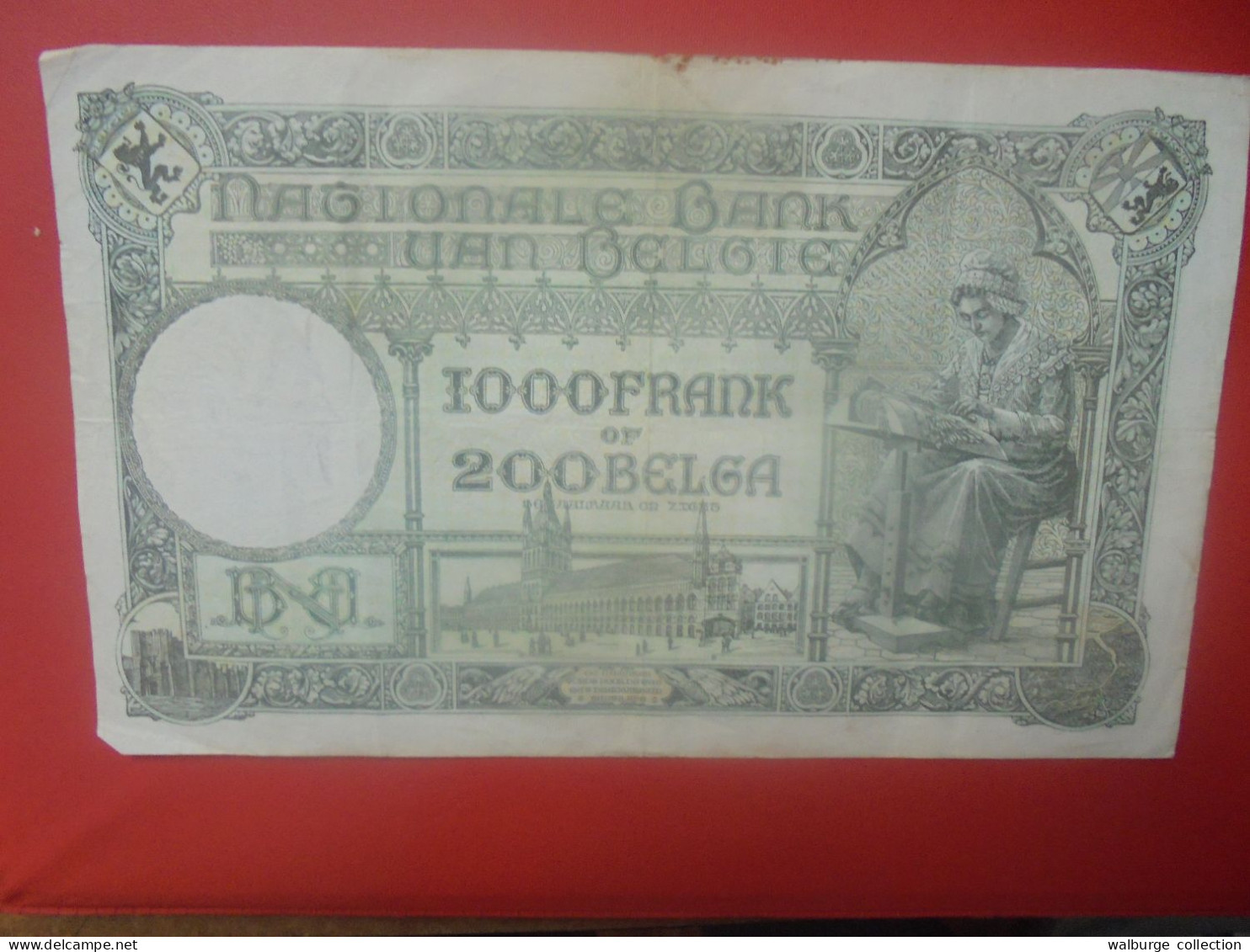 BELGIQUE 1000 Francs 1938 Circuler (B.18) - 1000 Francos & 1000 Francos-200 Belgas