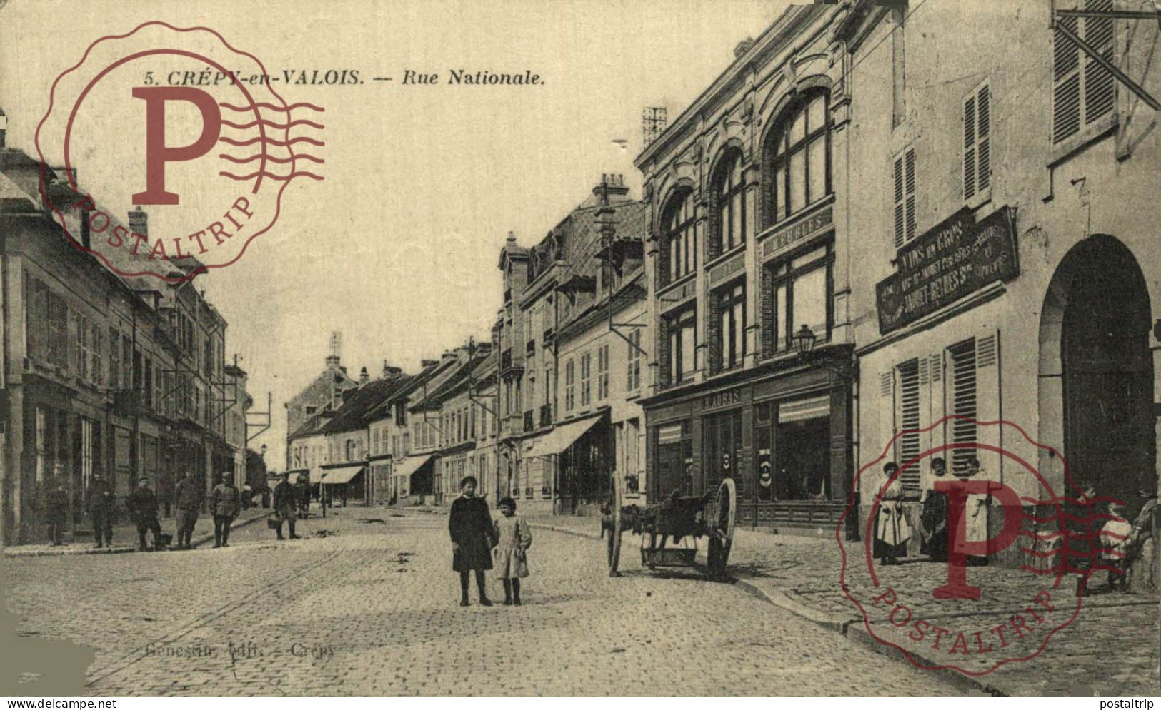 FRANCIA. FRANCE. CREPY EN VALOIS - Rue Nationale - Crepy En Valois