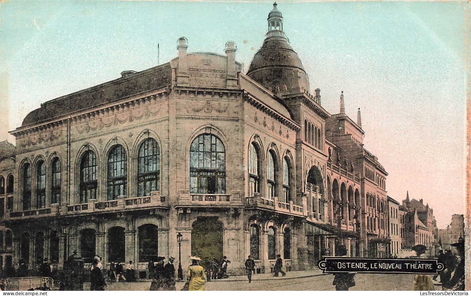 BELGIQUE - Ostende - Le Nouveau Théâtre - Animé - Carte Postale Ancienne - Oostende