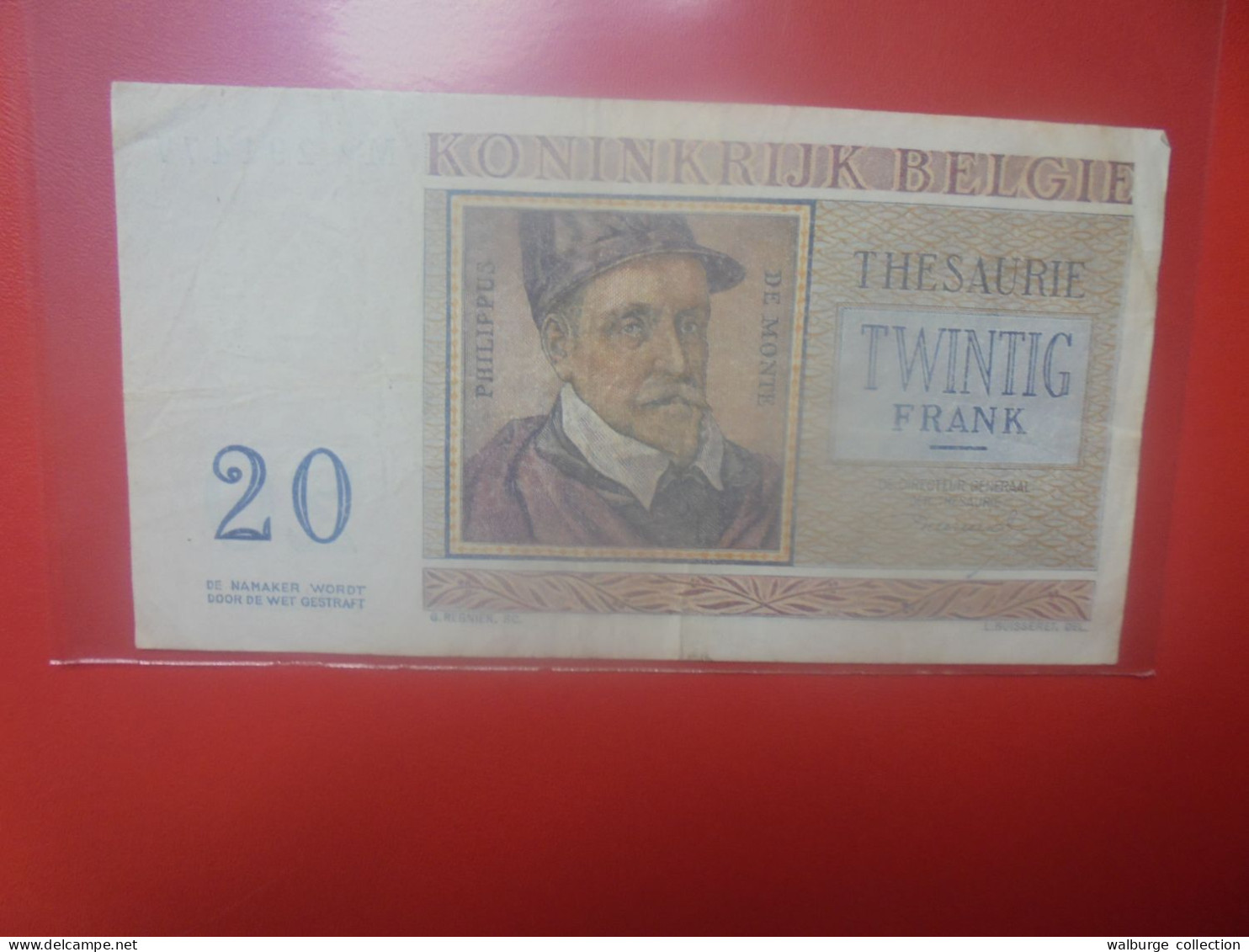 BELGIQUE 20 Francs 1956 Circuler (B.18) - 20 Francs