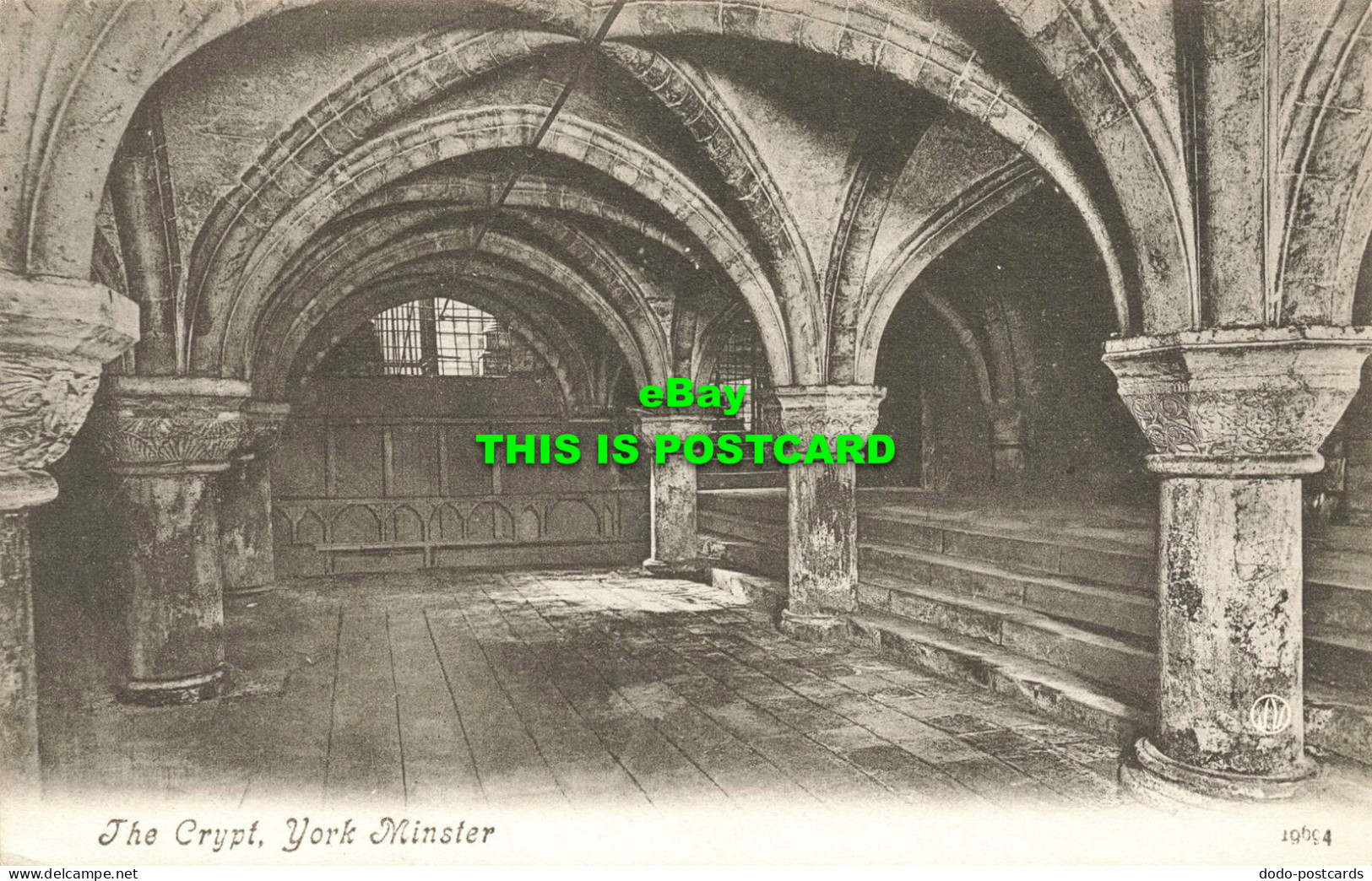R595386 York Minster. The Crypt. Valentines Series - World