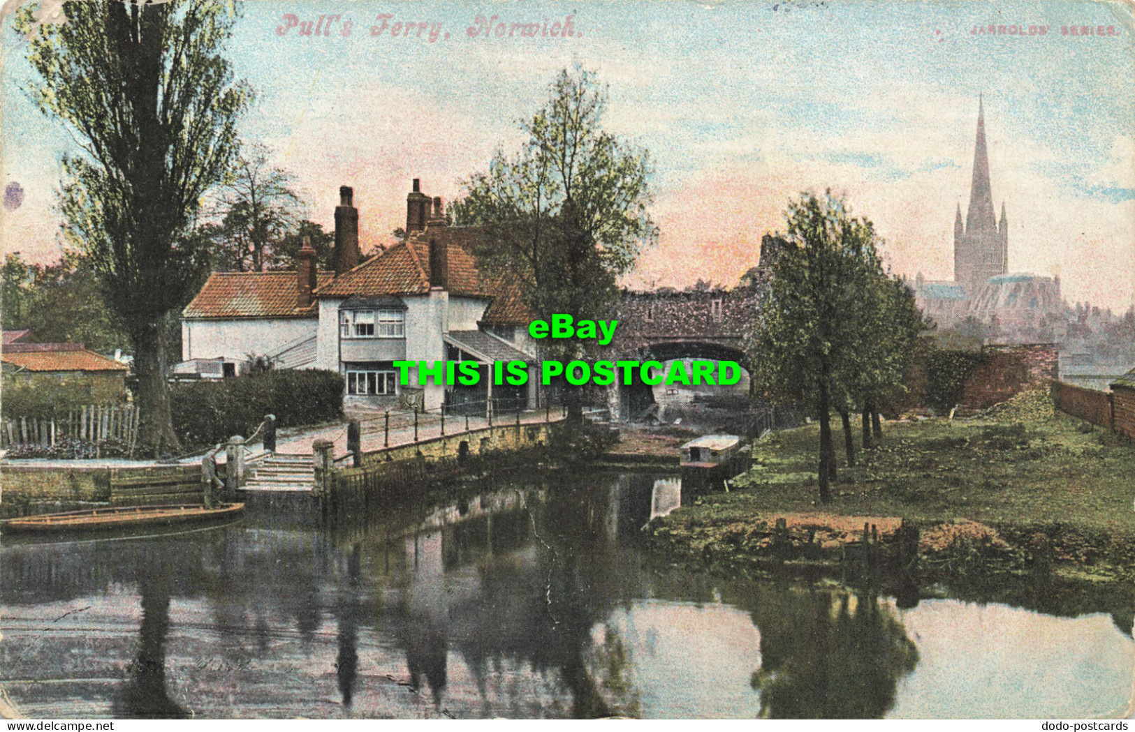 R598767 Norwich. Pull Ferry. Jarrolds Series. No. 938. 1912 - World