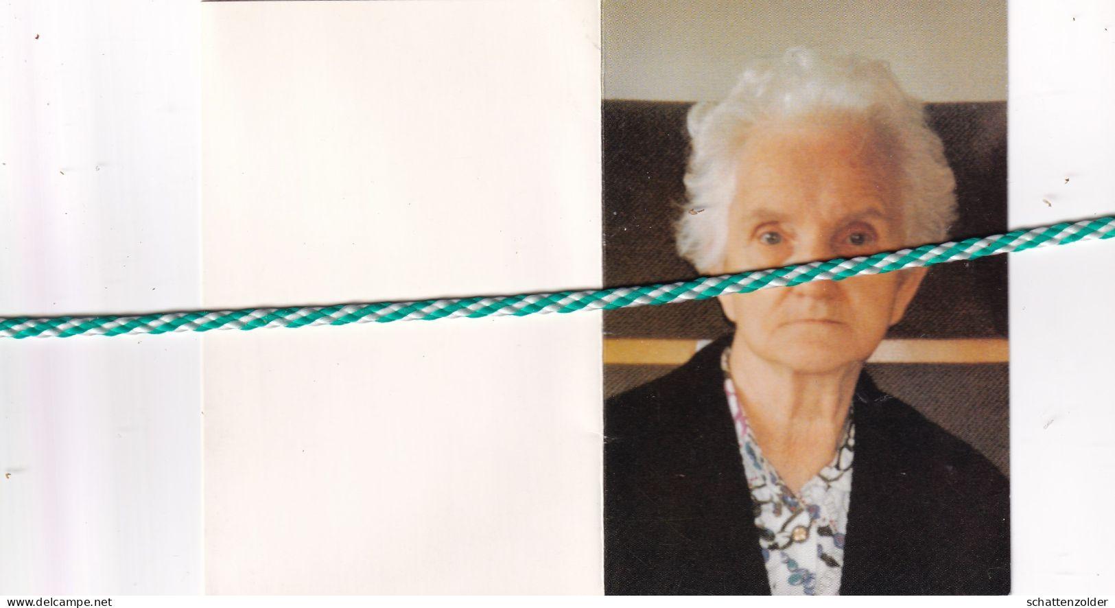 Paula Tircs-Dedapper, Diosgyor (Hongarije) 1917, Zomergem 1995. Foto - Overlijden