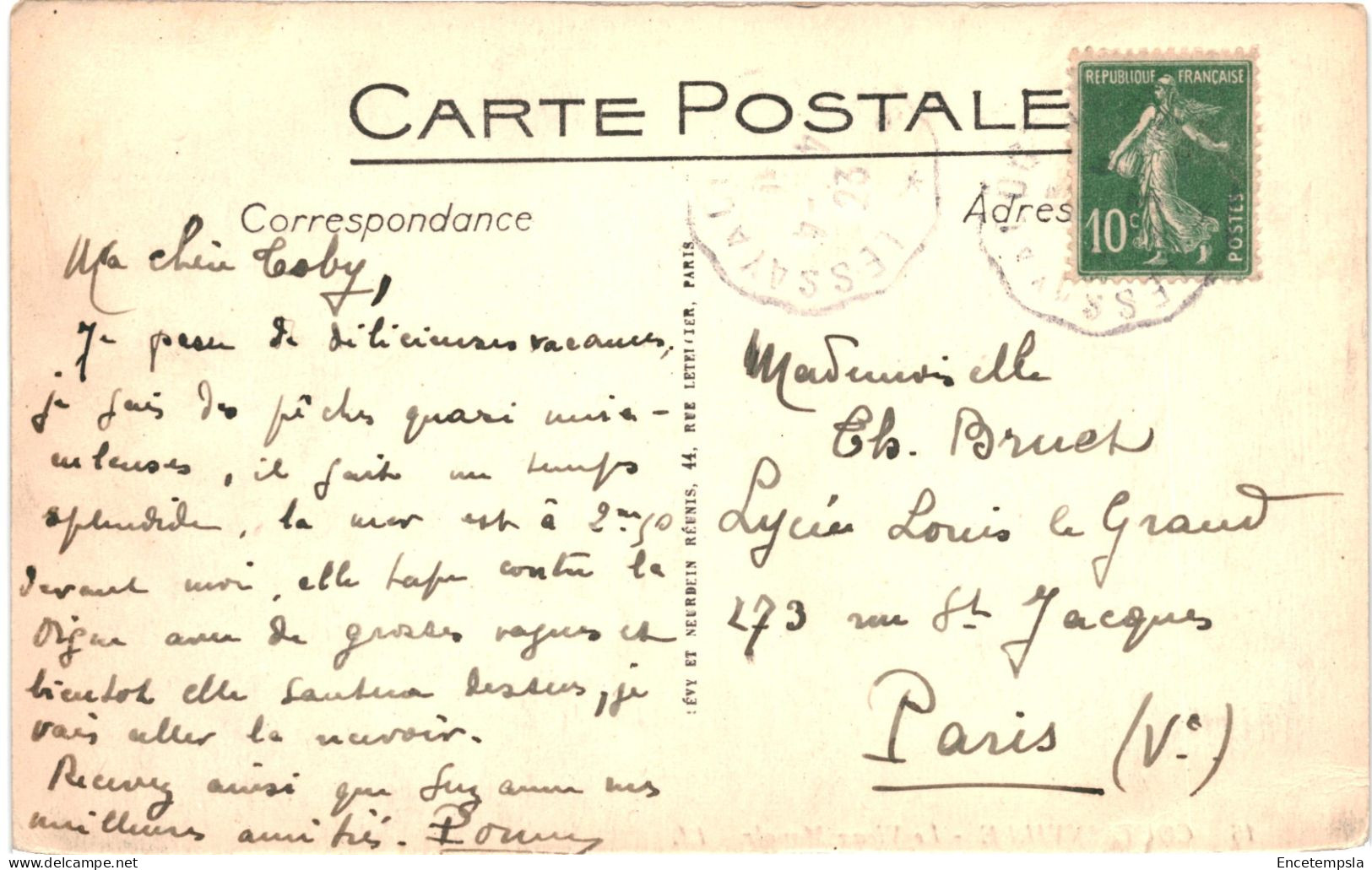CPA Carte Postale France Coutainville Vieux Manoir 1923 VM80328 - Coutances