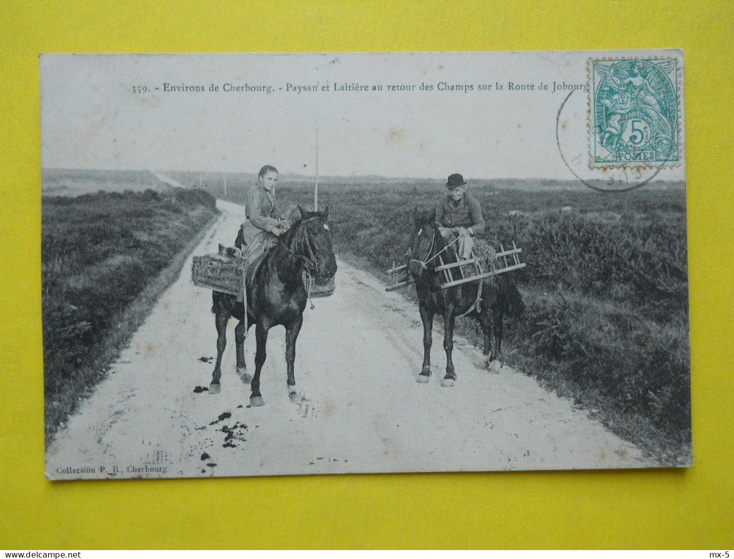 Cherbourg , Route De Jobourg ,paysan Et Laitiere - Cherbourg