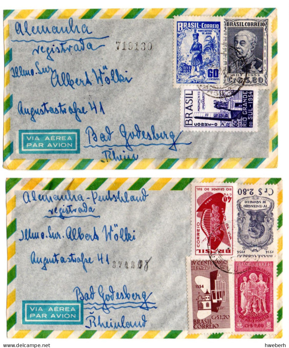 1938-54 Lot de 62 Lettres : 48L pour les USA et 14L pour l'Allemagne; voir détail