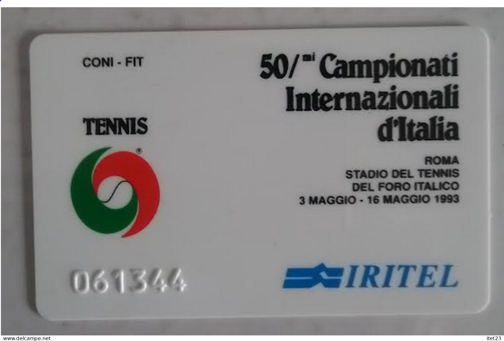 SCHEDA TELEFONICA IRITEL- 50° CAMPIONATI INTERNAZIONALI D'ITALIA C&C 4033 - Collezioni