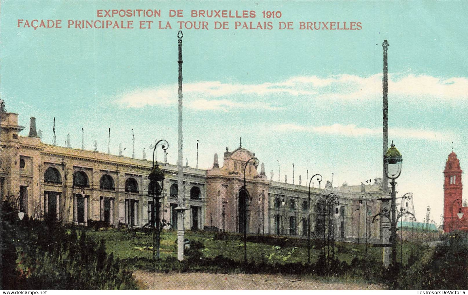 BELGIQUE - Bruxelles - Expositions De 1910 - Façade Principale Et La Tour De Palais De Bruxelles- Carte Postale Ancienne - Weltausstellungen