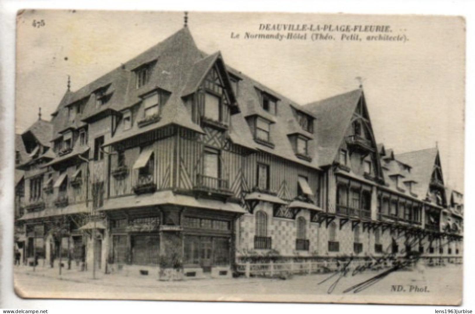 Deauville La Plage Fleurie , Le Normandy Hôtel , Cachet Hôpital Complémentaire  N° 30 , Trouville - Deauville