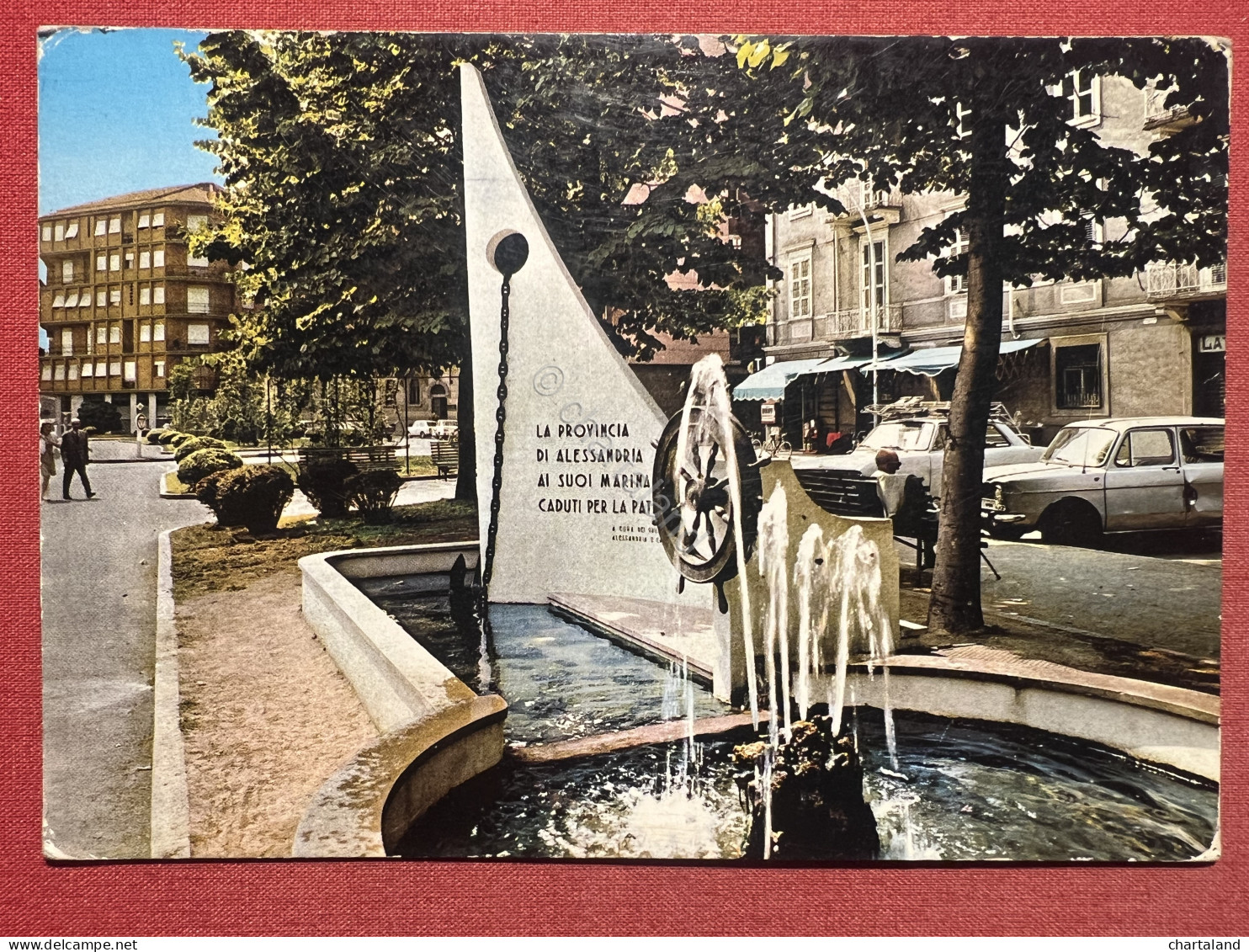 Cartolina - Alessandria - Monumento Ai Marinai Caduti - 1965 Ca. - Alessandria