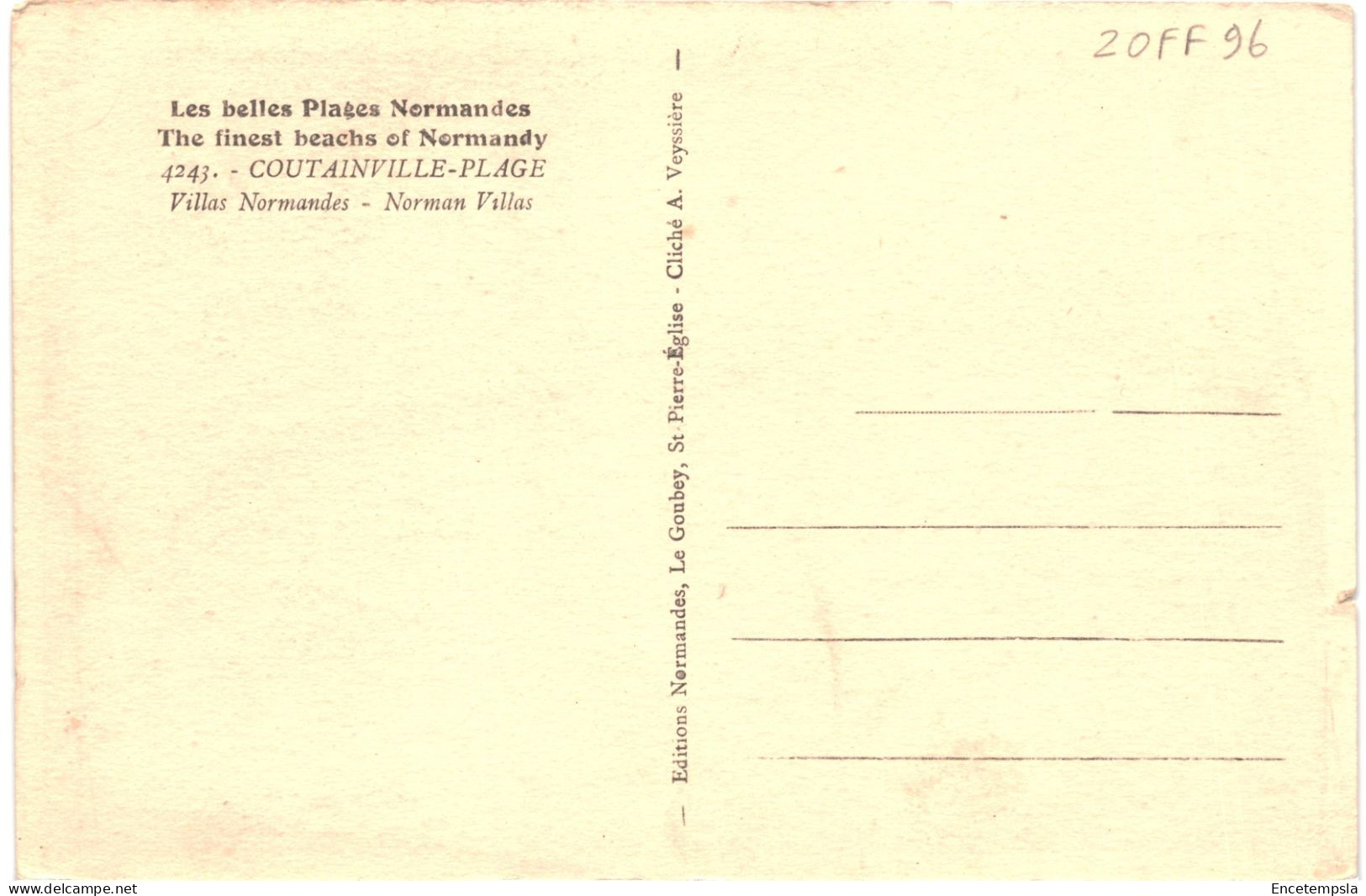 CPA Carte Postale France Coutainville  Villas Normandes VM80329 - Coutances