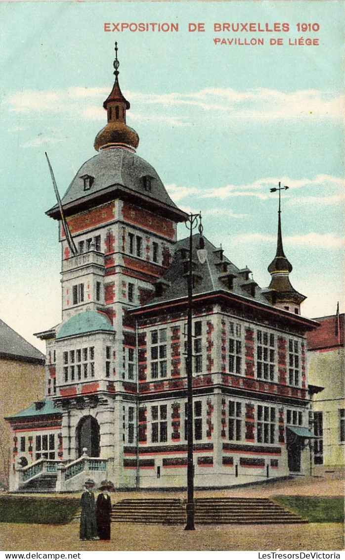 BELGIQUE - Bruxelles - Exposition De 1910 - Pavillon De Liège - Carte Postale Ancienne - Exposiciones Universales