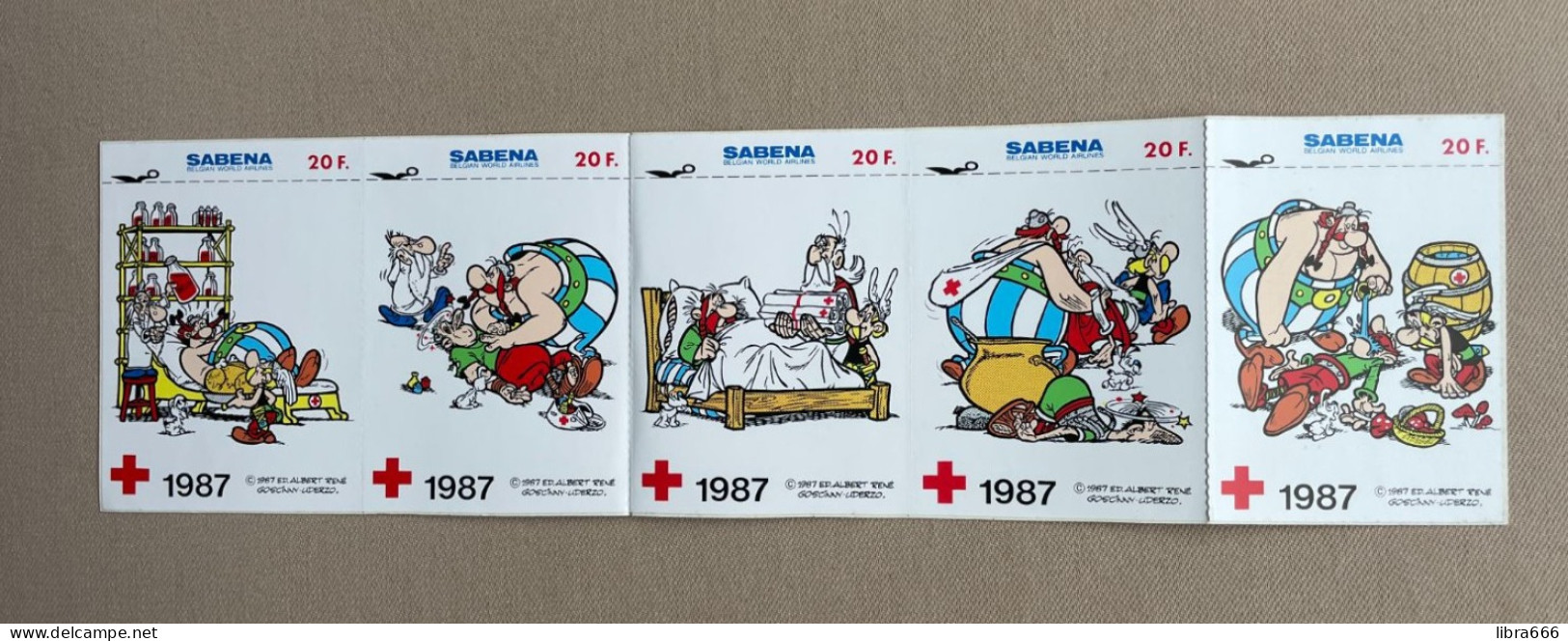 Autocollant - Sticker / Rode Kruis 1987 - SABENA - ASTERIX & OBELIX - Adesivi