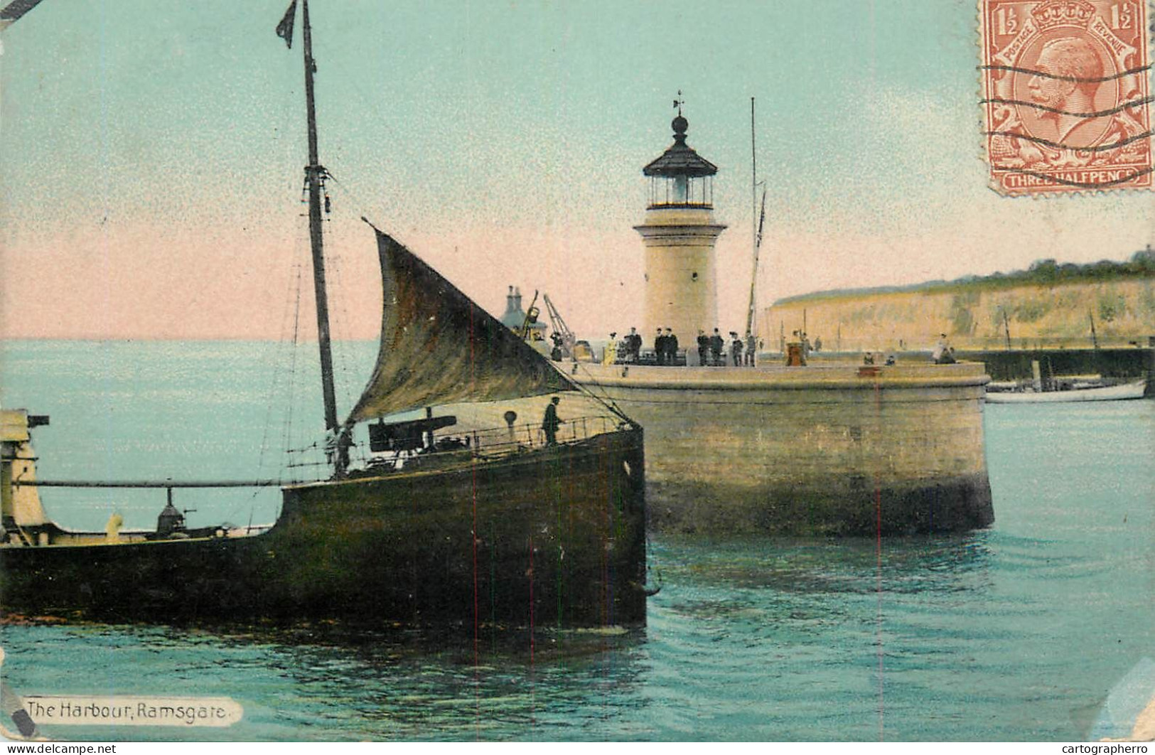 United Kingdom England Ramsgate Harbour Lighthouse Sailing Vessel - Ramsgate