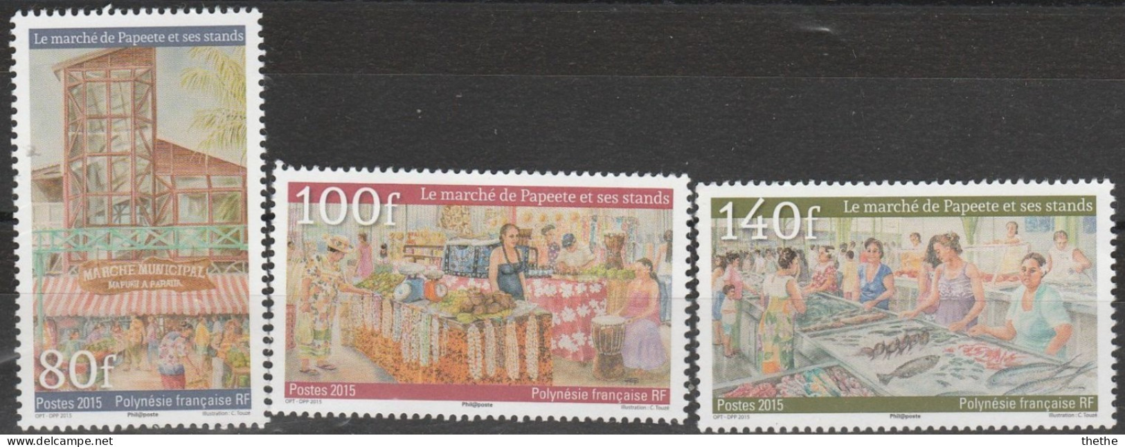 POLYNESIE FRANCAISE -  Marché De Papeete - Unused Stamps