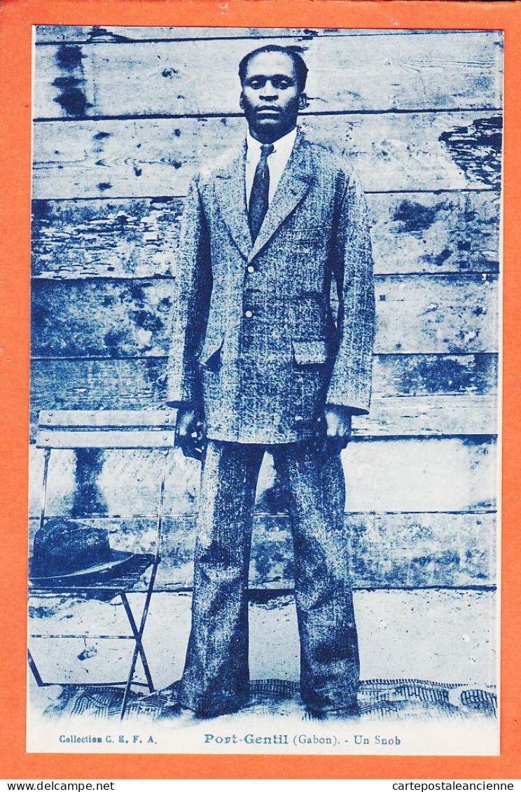 35199 / ♥️ ⭐ Ethnic PORT-GENTIL (•◡•) Gabon ◉ Un Jeune Homme SNOB Gabonais 1920s ◉ Collection C.E.F.A CEFA  - Gabun