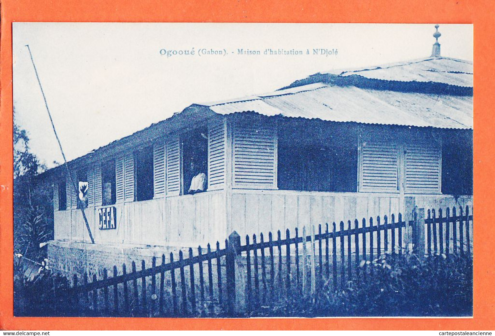 35203 / ⭐ OGOOUE (•◡•) Gabon ◉ Maison D'Habitation à N'DJOLE 1920s ◉ Collection C.E.F.A CEFA  - Gabon