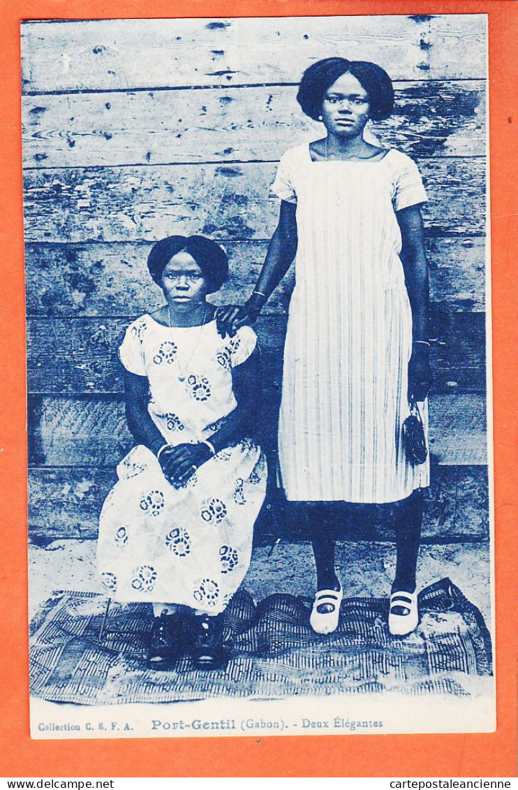 35201  ⭐ Ethnic PORT-GENTIL (•◡•) Gabon ◉ Deux Femmes Elégantes Gabonaises 1920s ◉ Collection C.E.F.A CEFA  - Gabun