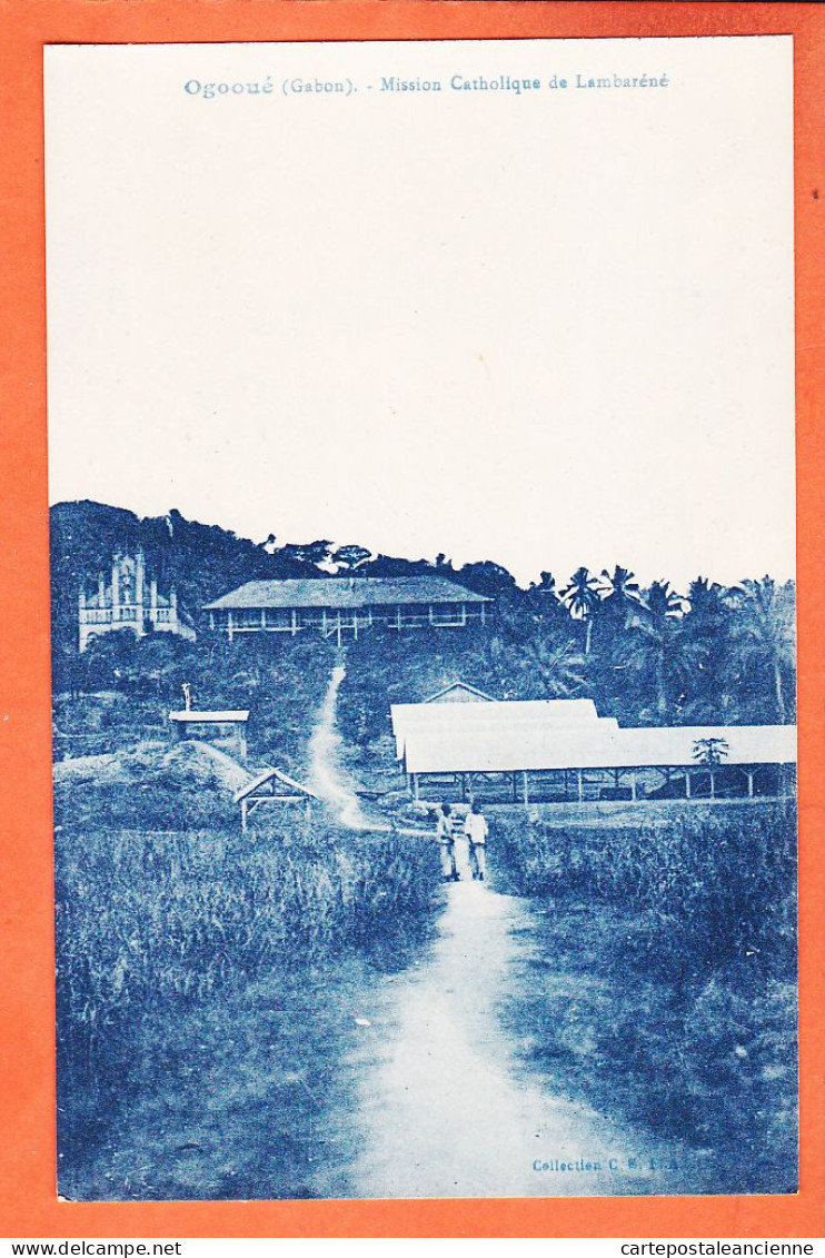 35205 / ♥️ Peu Commun⭐ OGOOUE (•◡•) Gabon ◉ Mission Catholique à LAMBARENE 1920s ◉ Collection C.E.F.A CEFA  - Gabon