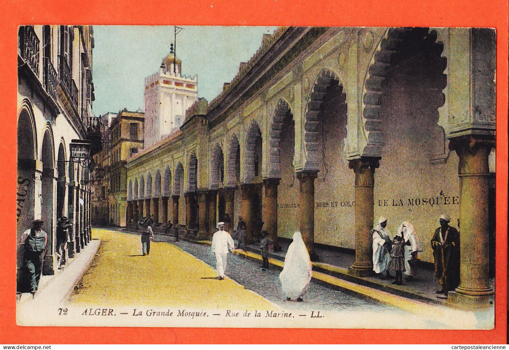 35217  / ⭐ ◉  (•◡•) Lisez ! ALGER Grande Mosquee Rue Marine 1951 De GRUNEWALD Obernai à SENECLAUZEE St-Eugène Oran-LL 72 - Alger
