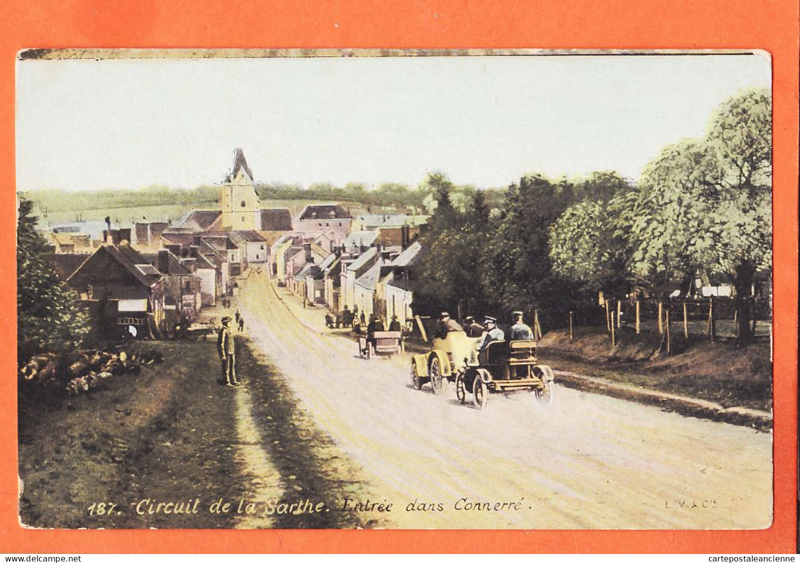 35283 / Tampon AUTOMOBILE-CLUB OUEST Circuit De La SARTHE (72) Entrrée Dans CONNERRE Aqua-Photo LEOPOLD VERGER 187 - Connerre