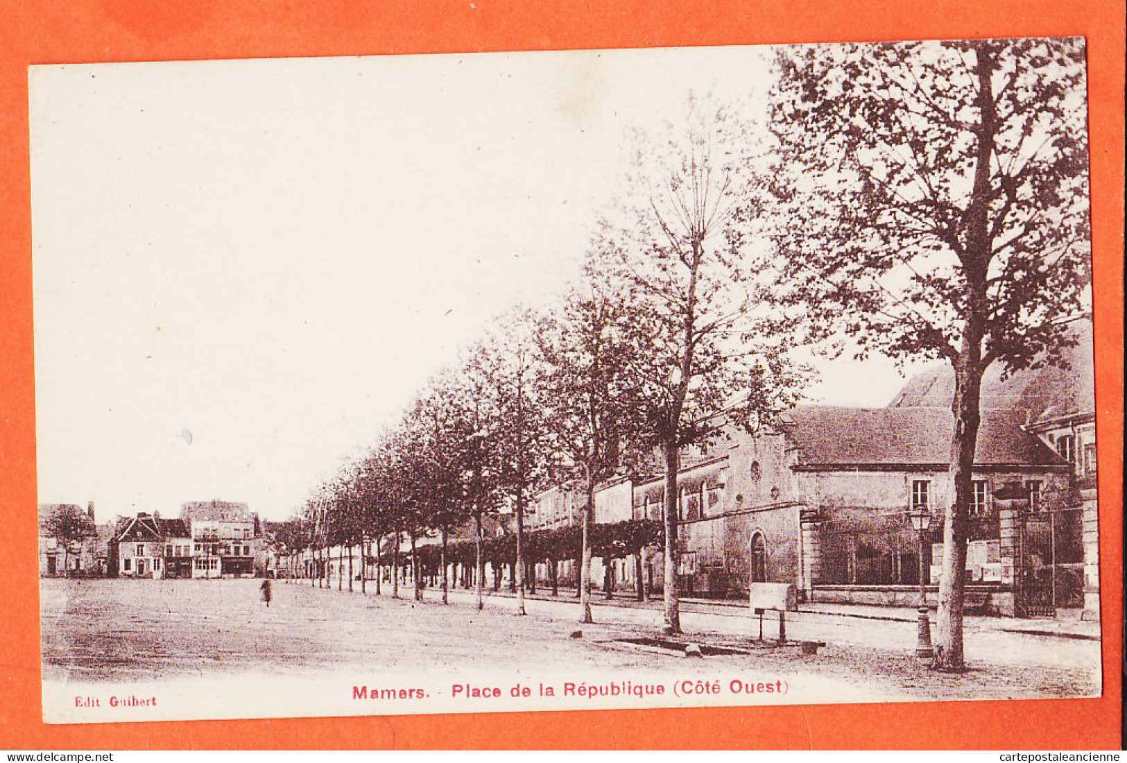 35279 / MAMERS 72-Sarthe Place REPUBLIQUE Coté Ouest 1910s Edition GUIBERT - Mamers