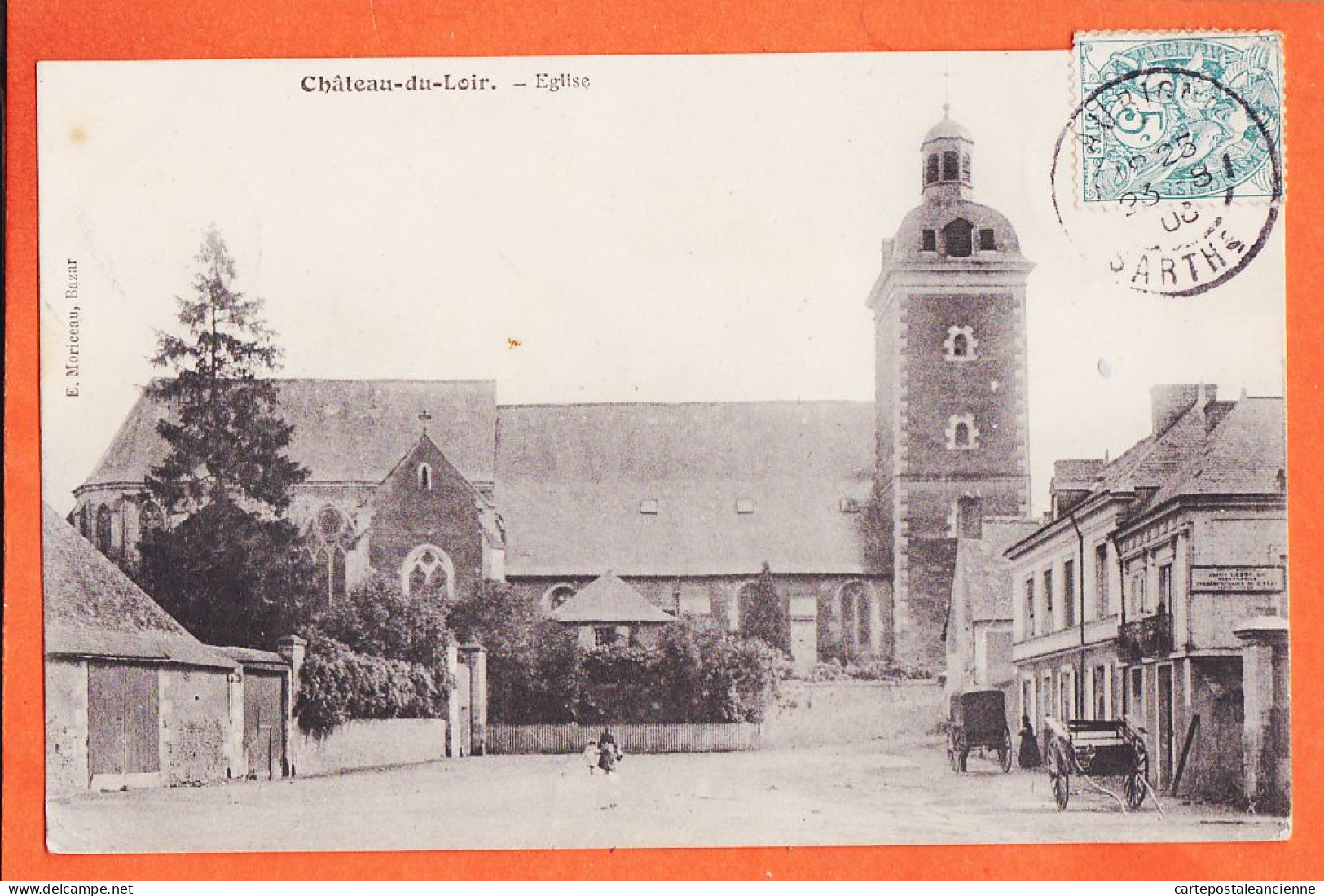 35272 / CHATEAU-du-LOIR 72-Sarthe Eglise 1909 à TRIDEMY Avenue De Villers Villa Armande Deauville  - Chateau Du Loir