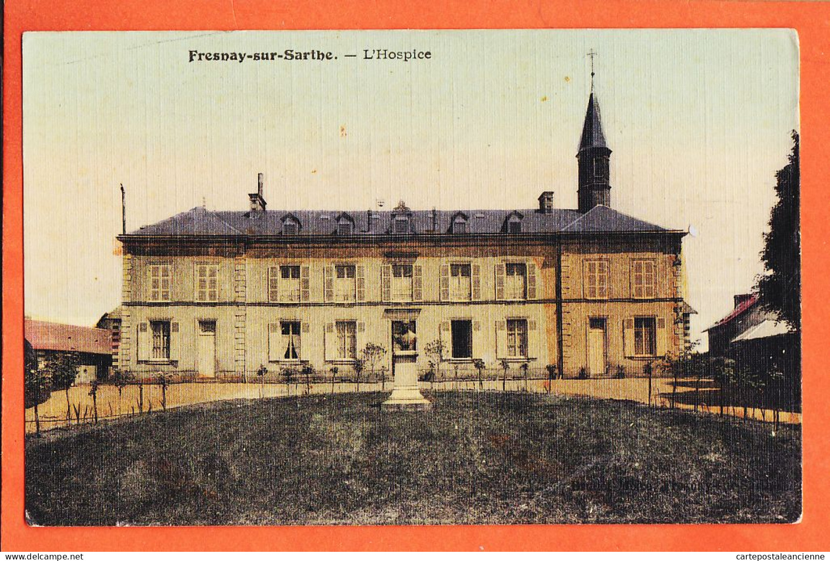 35342 / Carte Toilée FRESNAY-sur-SARTHE 72-Sarthe L' Hospice 1915s  - Otros & Sin Clasificación
