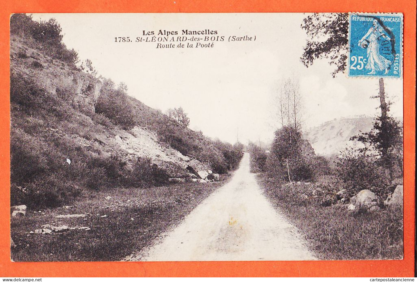 35263 / SAINT-LEONARD-des-BOIS 72-Sarthe Route De POOTE Alpes Mancelles 1920s à LINOT Rue Grenelle Paris PAVY-LEGEARD  - Saint Leonard Des Bois