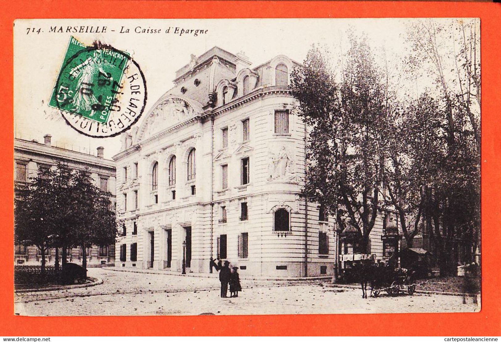 35062 / MARSEILLE (13) La CAISSE D'EPARGNE 1910 à VILAREM Mercière Port-Vendres Bouches-du-Rhone - Monuments