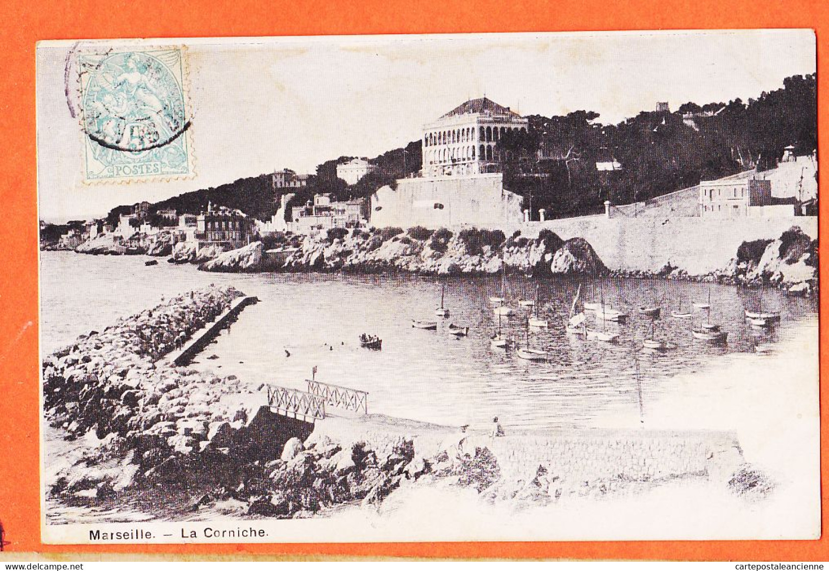 35135 / MARSEILLE (13) La CORNICHE 1905 à VILAREM Chez BASSERES Port-Vendres Bouches-du-Rhone - Endoume, Roucas, Corniche, Strände
