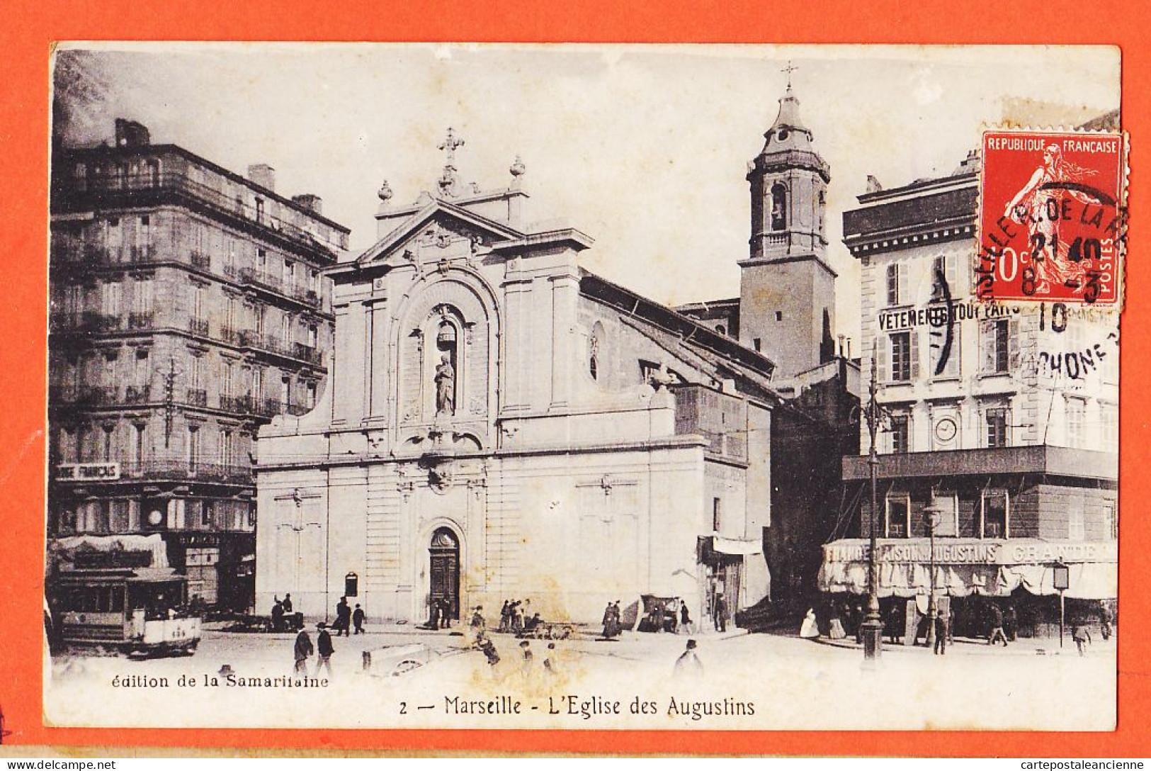 35066 / MARSEILLE (13) L'Eglise Des AUGUSTINS 1910 à GARIDOU Port-Vendres E-L 3 - Monuments