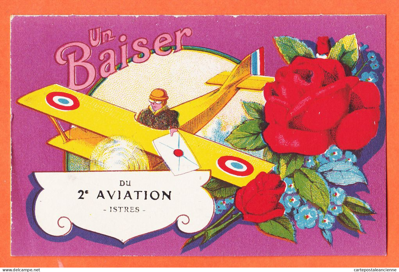 35161 / ISTRES (13) Un BAISER Du 2e AVIATION Cpavion 1920s Bouches-du-Rhone G.H Paris 2em 2 Em 2 E - Istres