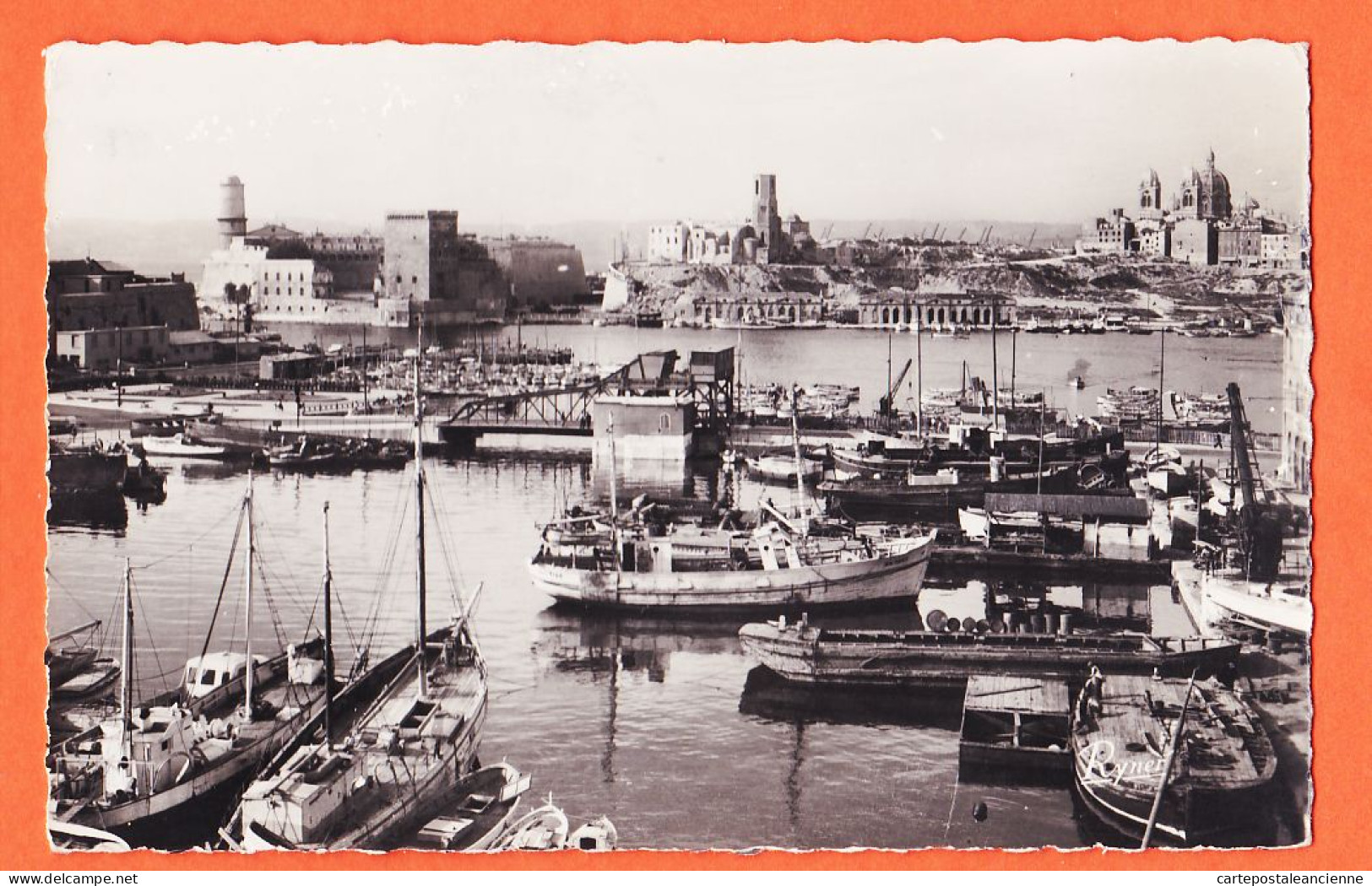 35045 / MARSEILLE (13) Bassin Du CARENAGE Fort SAINT-JEAN Et Cathédrale 1953 à COMBROUZE Salvadou Montflanquin - Alter Hafen (Vieux Port), Saint-Victor, Le Panier