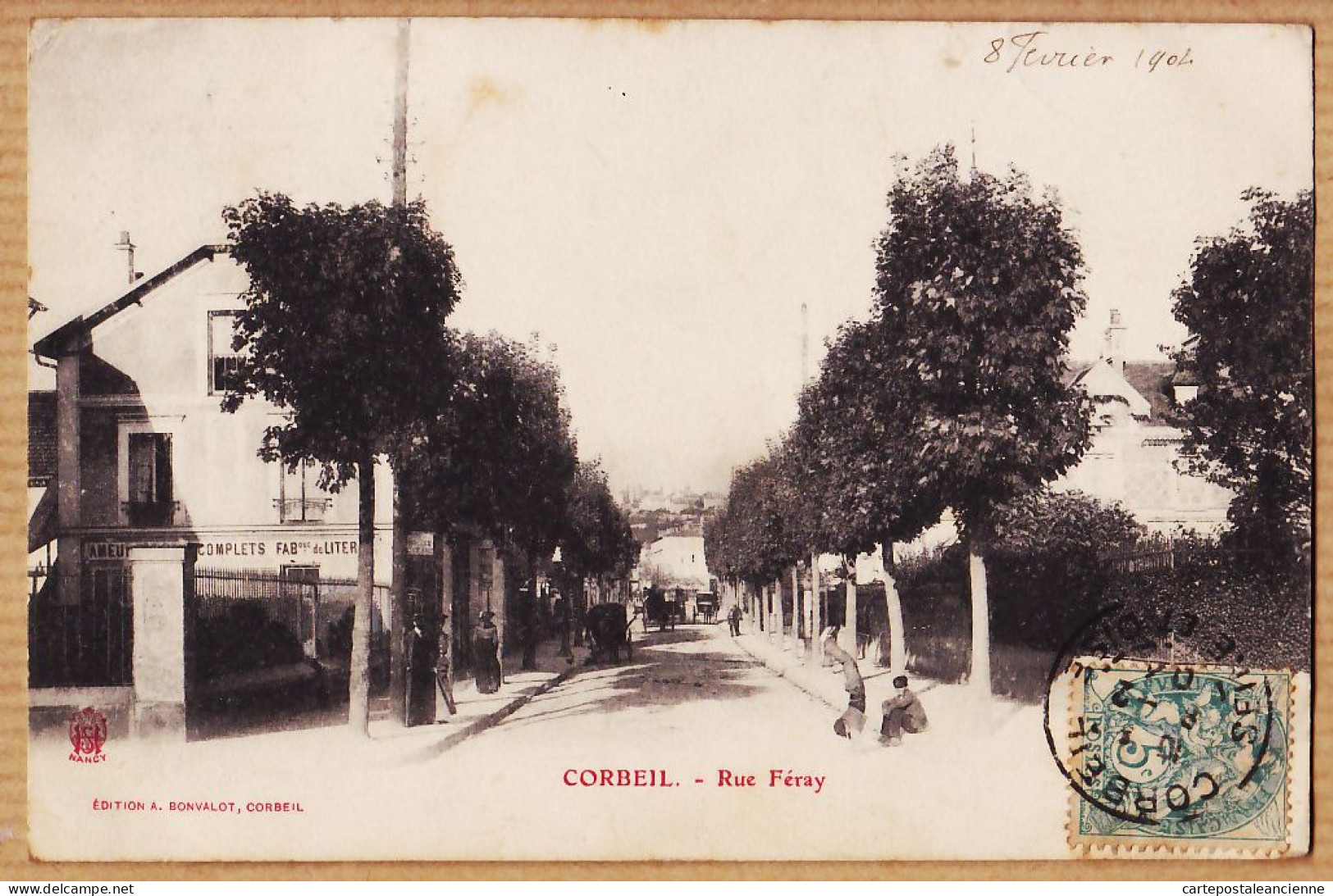 35406 / CORBEIL Essonne Rue FERAY 1904 à RIPAU ( Ripaux Ripault ) 4 Rue Ancien Palais Montargis- BONVALOT  - Corbeil Essonnes