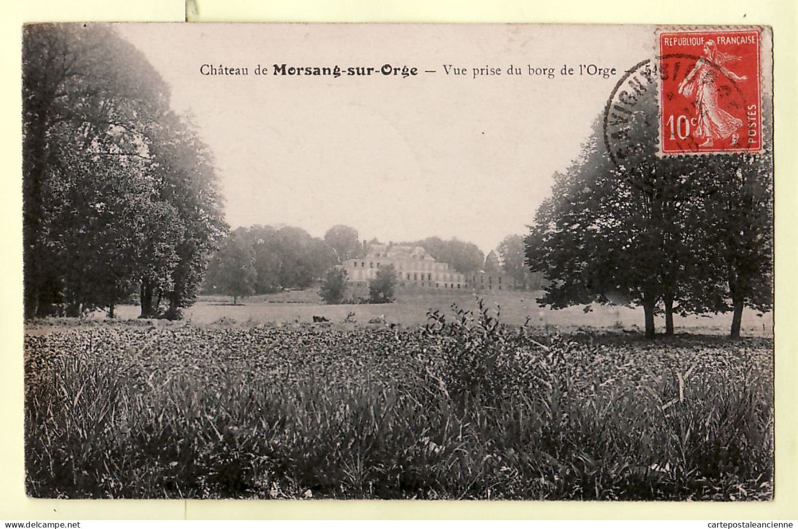 35445 / MORSANG Sur ORGE Seine Oise CHATEAU Vue Prise BORG ! (bord) 1918 à LAMBLIN Maison Comson Houston Equipe Cammard - Morsang Sur Orge