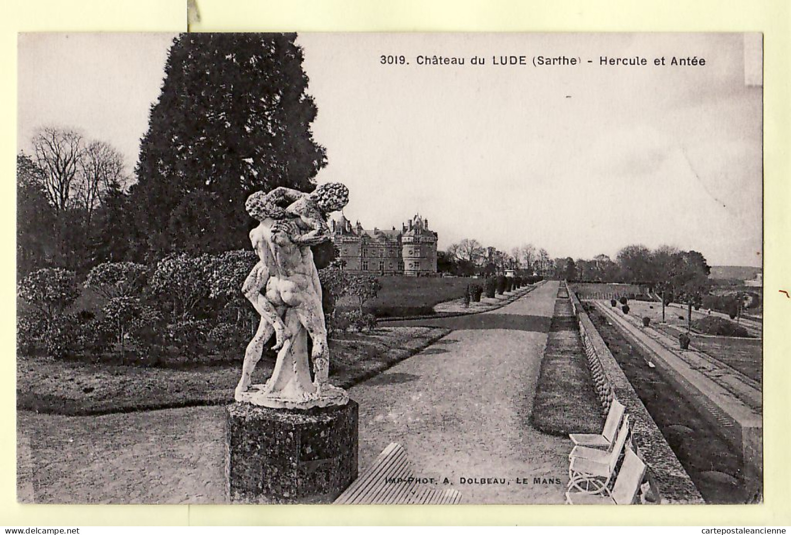 35349 / LUDE Chateau Du .. Sculptures HERCULE Et ANTEE 1910s - DOLBEAU 3019 - Other & Unclassified