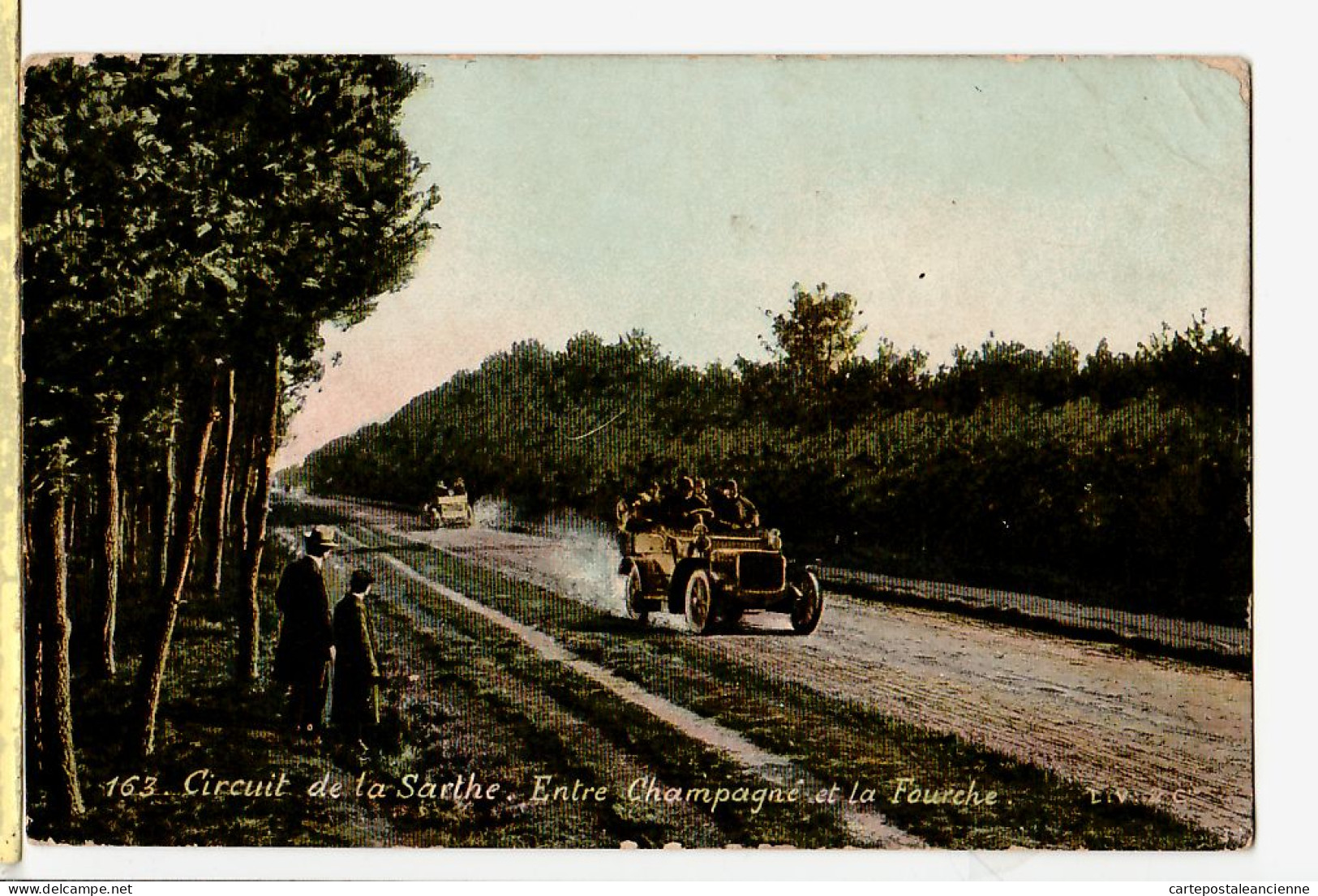 35319 / CIRCUIT Automobile SARTHE Entre CHAMPAGNE Et La FOURCHE CPA 1920s - AQUA PHOTO LEVY 163 - Other & Unclassified